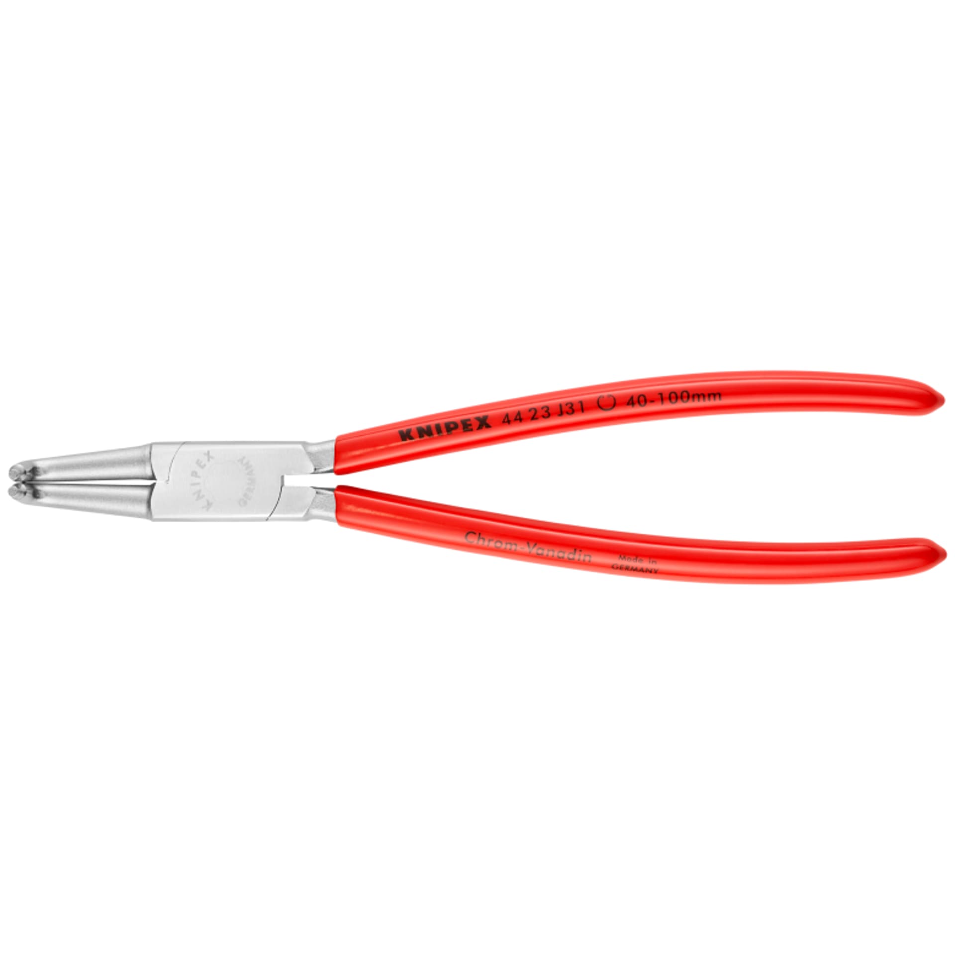 

Szczypce do pierścieni osadczych sprężynujących 44 23 J31 Do montażu pierścieni wewnętrznych w otworach KNIPEX