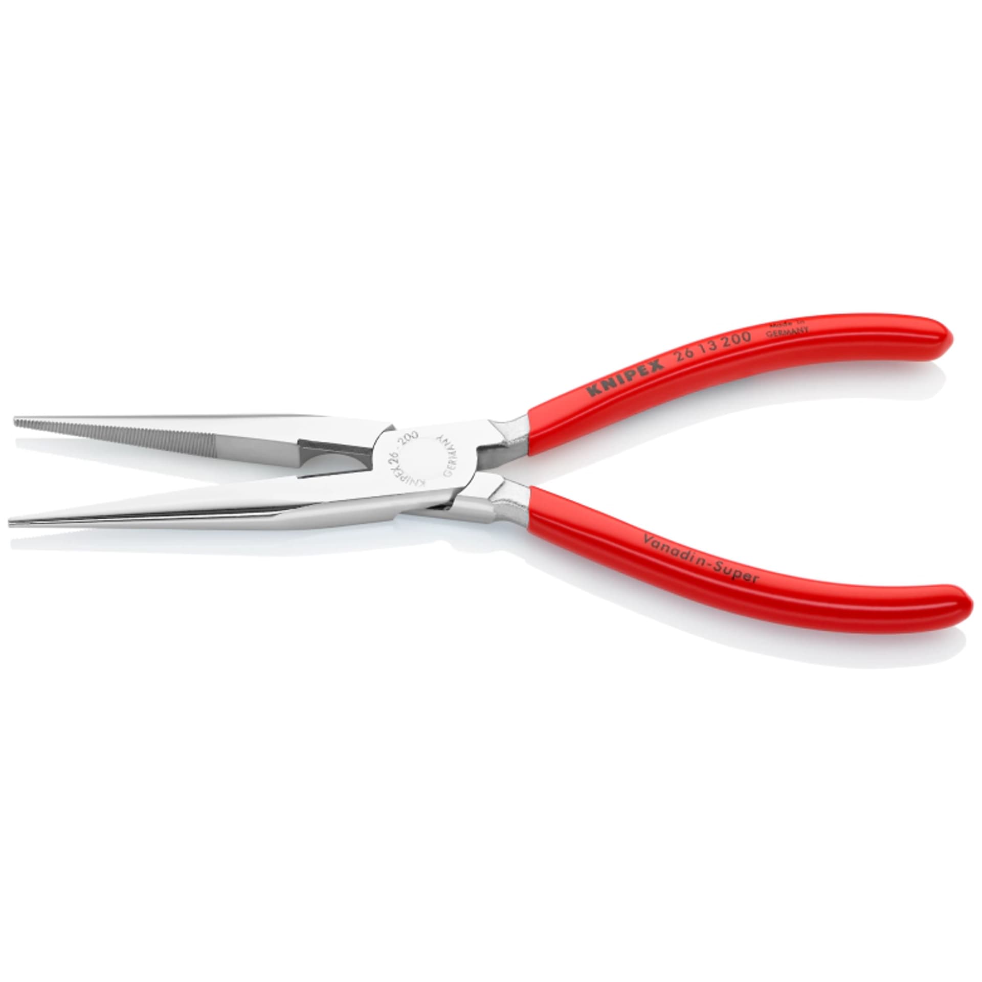 

Szczypce tnące półokrągłe 26 13 200 (wydłużone typu „bociani dziób”) KNIPEX, Wydłużone typu „bociani dziób”) knipe