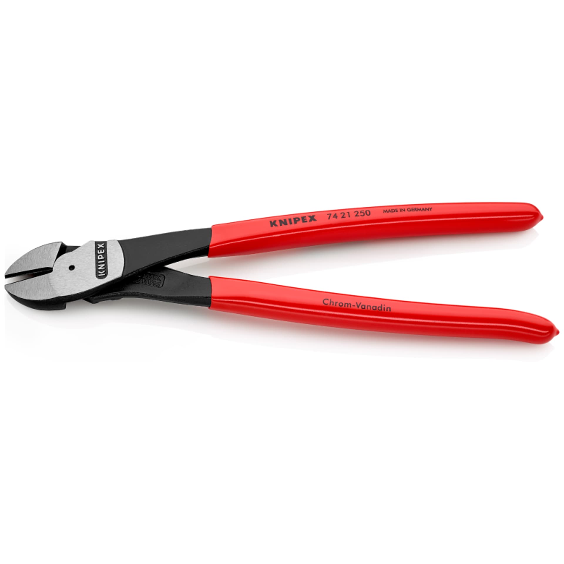 

Szczypce tnące boczne o zwiększonym przełożeniu 74 21 250 KNIPEX