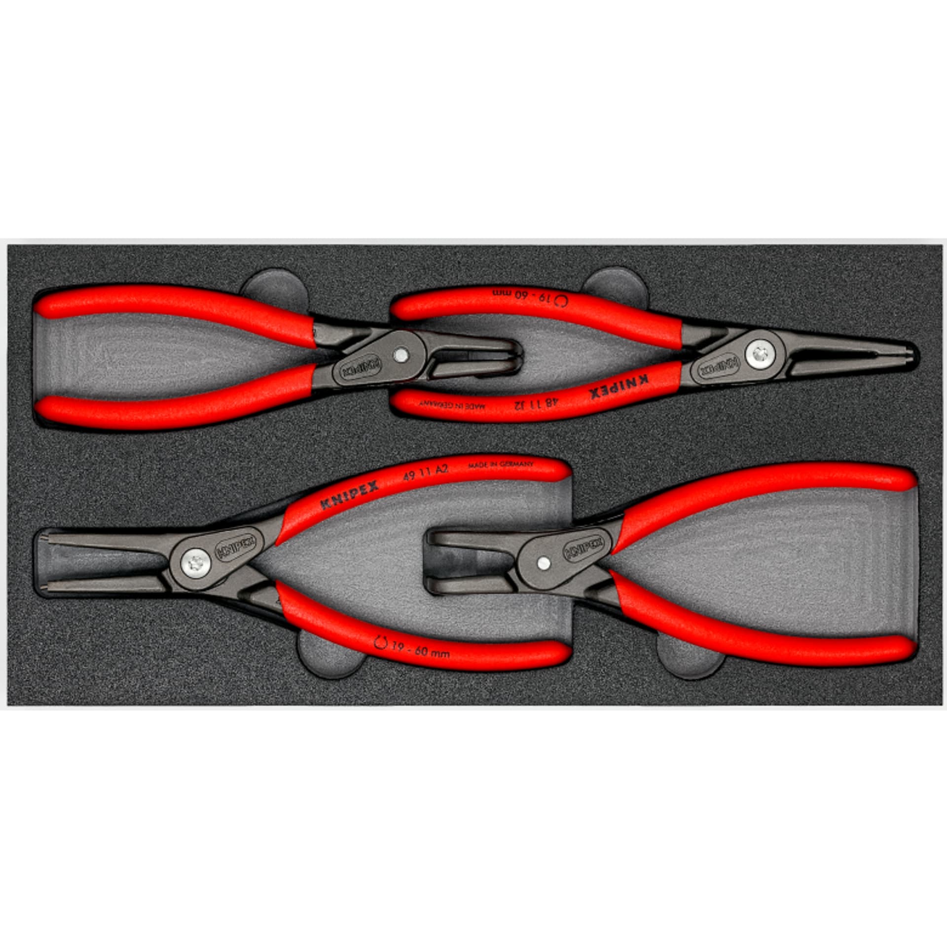 

Zestaw szczypiec 00 20 01 V09 We wkładce piankowej KNIPEX