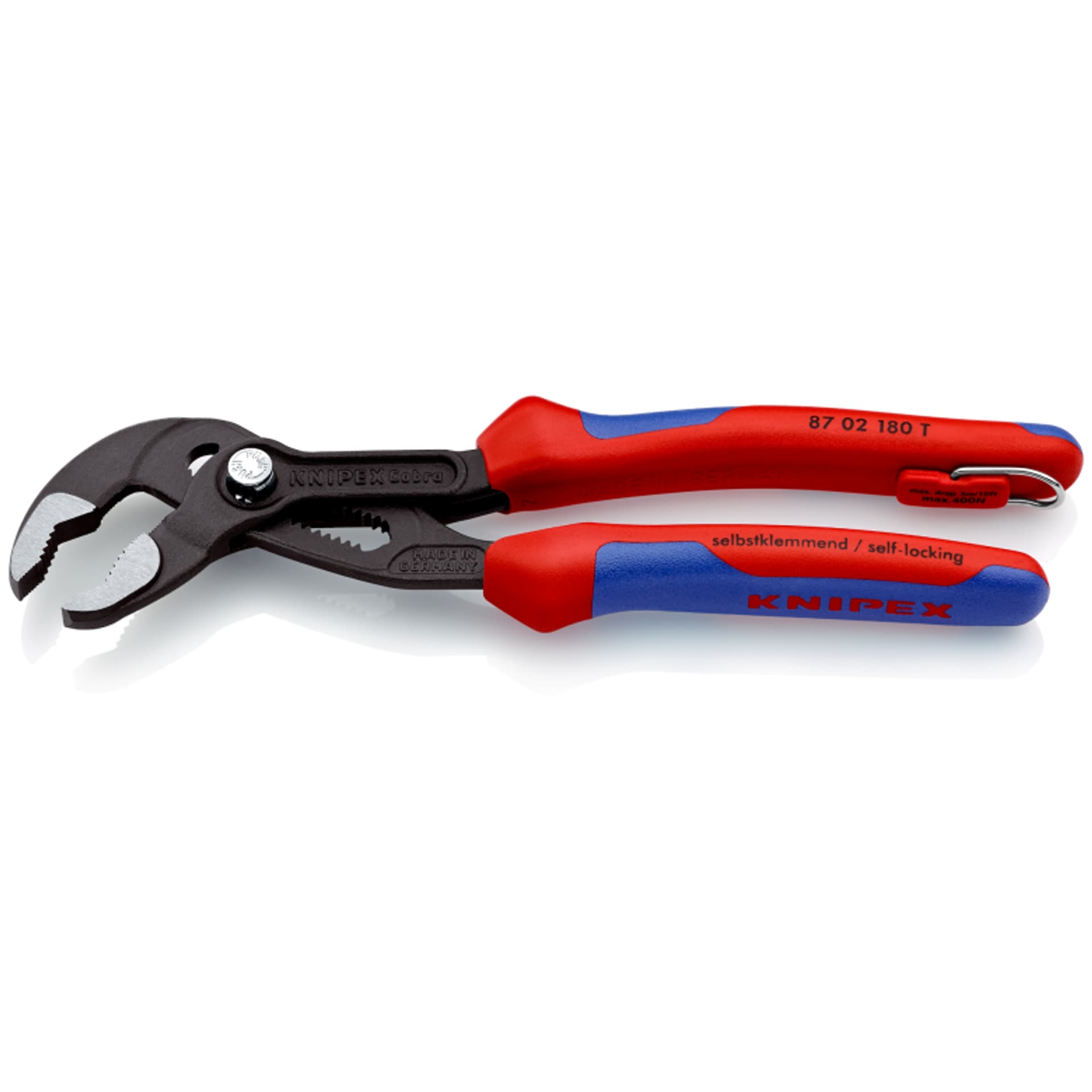 

KNIPEX Cobra® 87 02 180 T Szczypce nastawne do rur nowej generacji KNIPEX