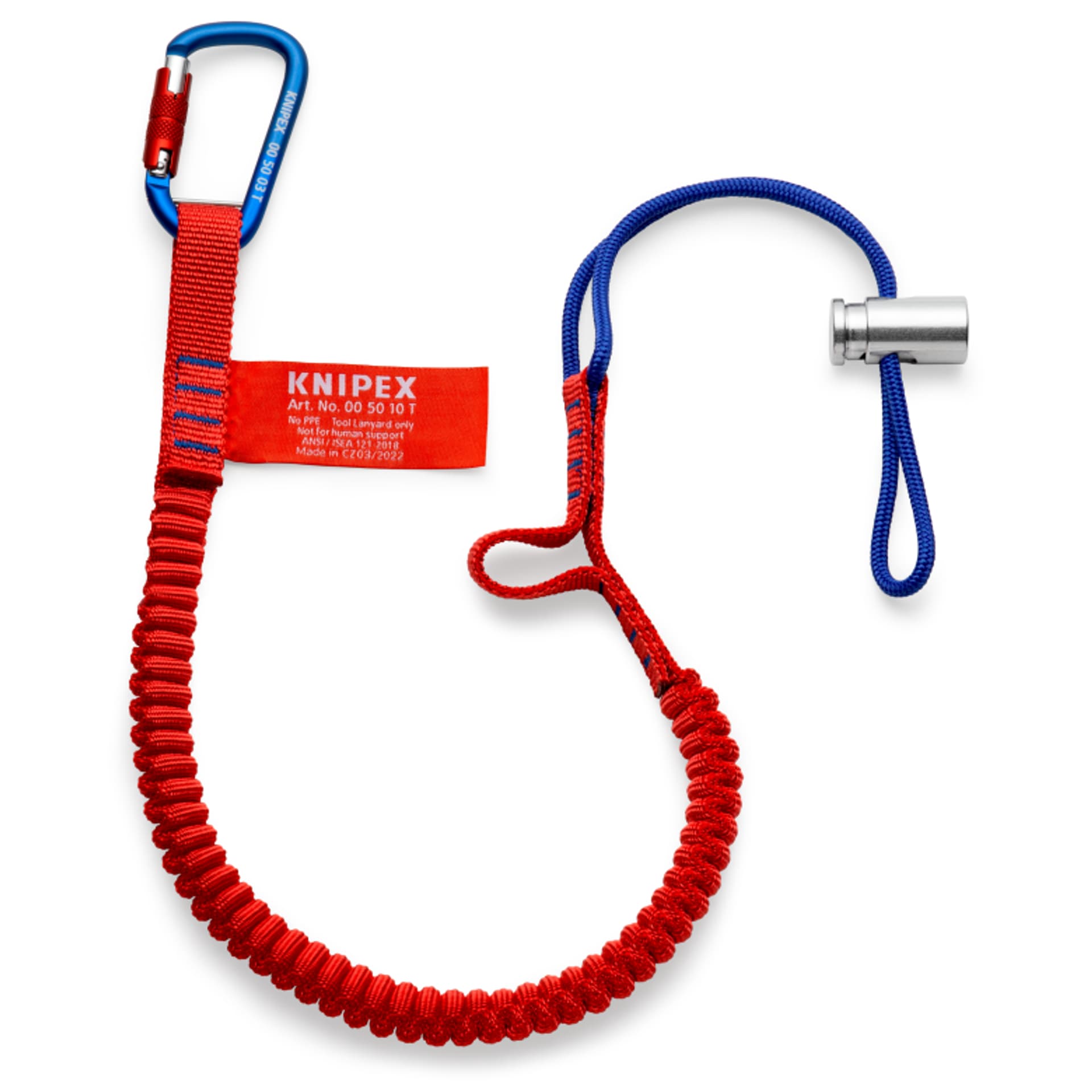 

Linka zabezpieczająca z karabińczykiem 00 50 12 T BK KNIPEX