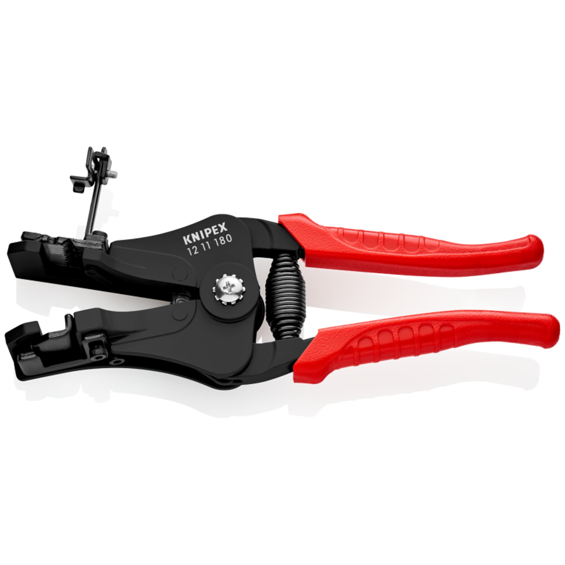 

Szczypce do ściągania izolacji 12 11 180 Z ostrzami kształtowymi KNIPEX