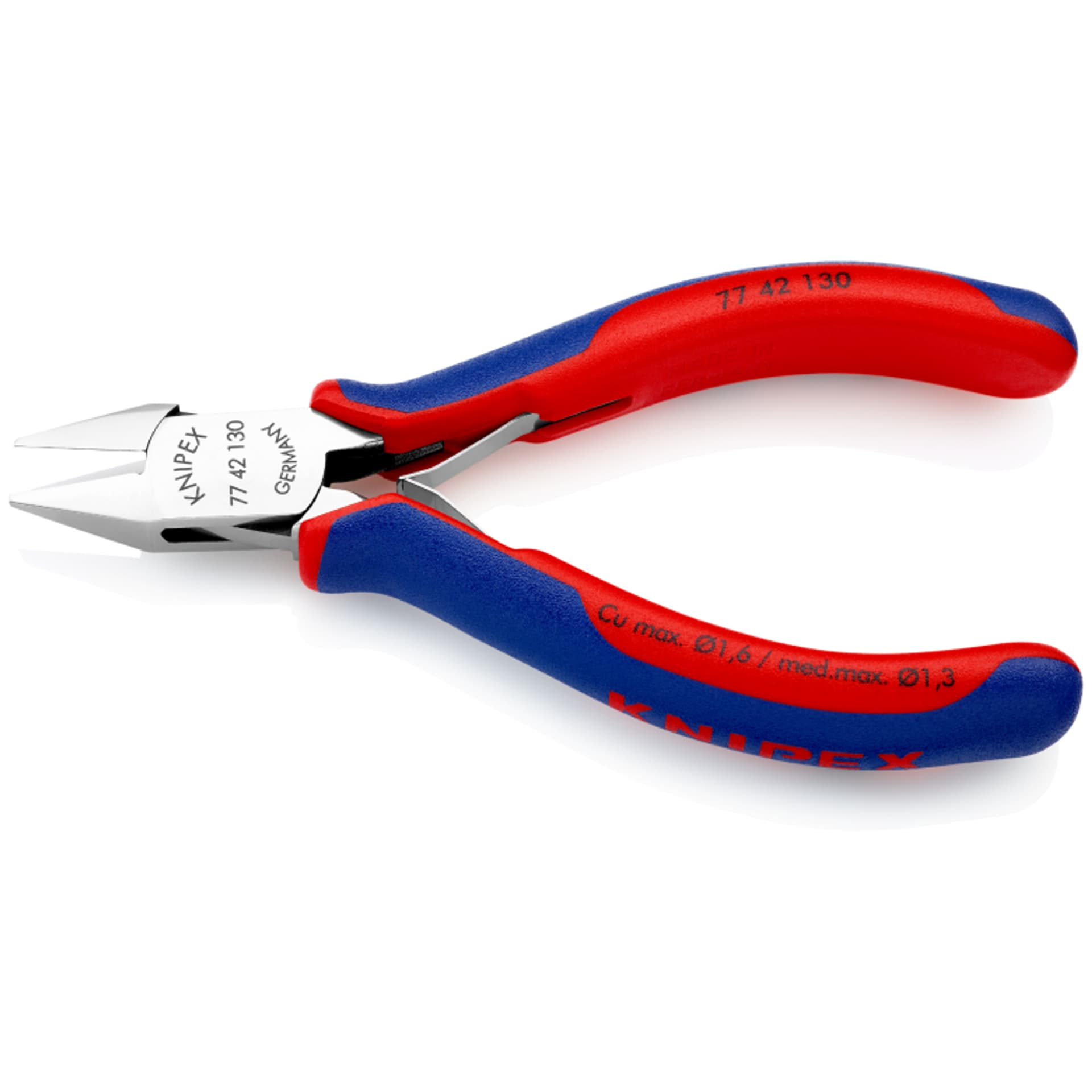 

Szczypce tnące boczne dla elektroników 77 42 130 KNIPEX