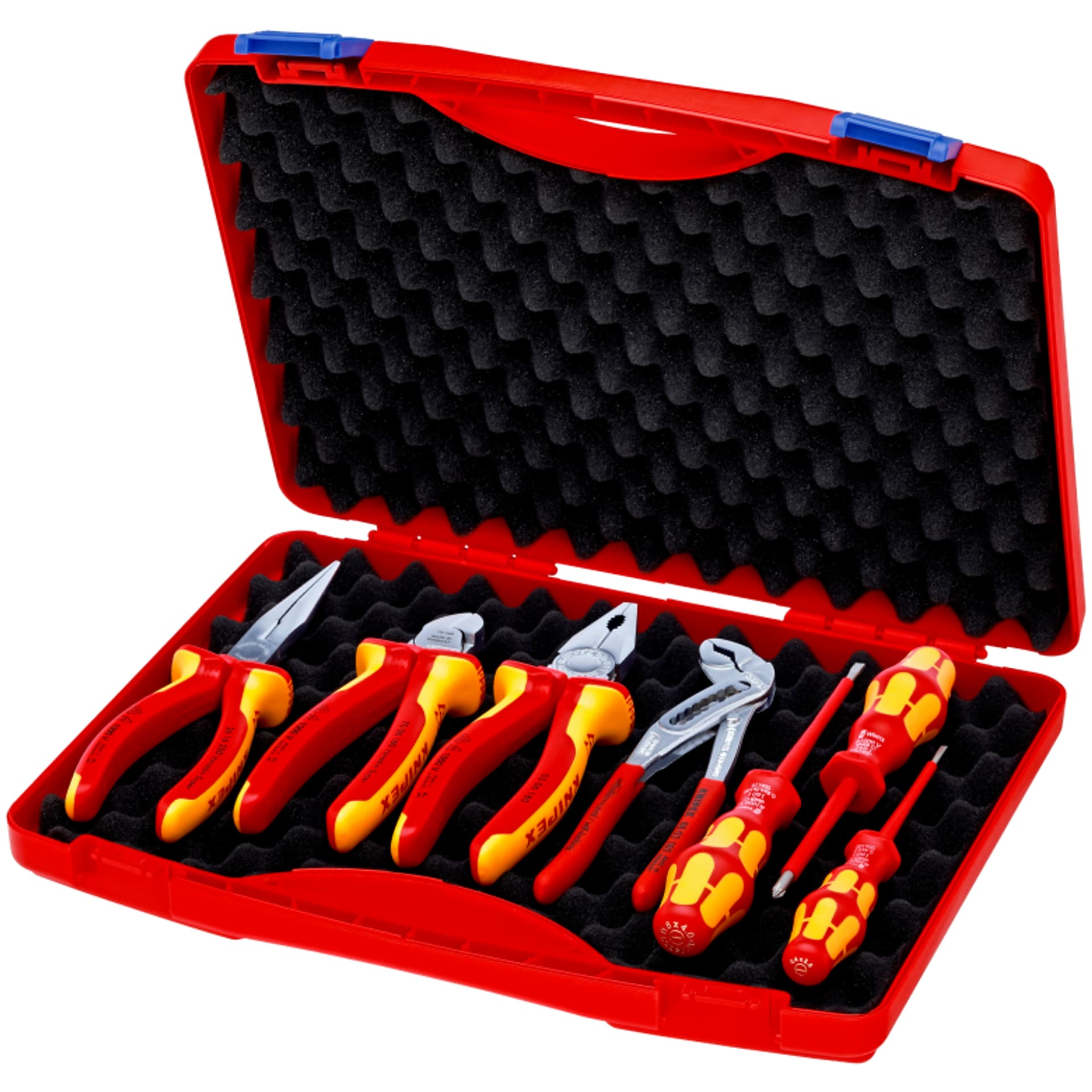 

Walizka narzędziowa RED Electro Set 2 dla elektryków 00 21 15 7-częściowa KNIPEX