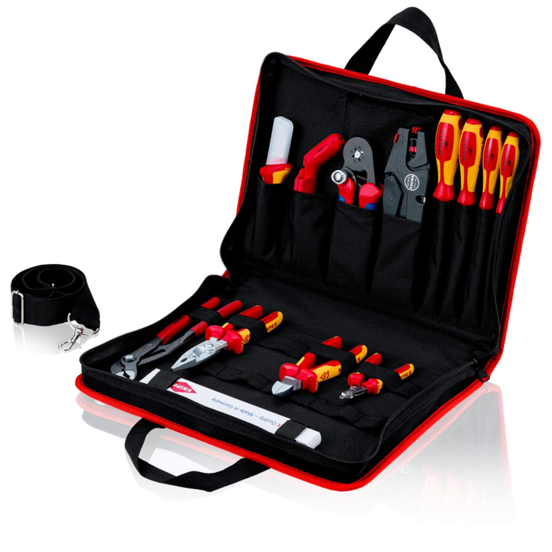 

Teczka narzędziowa "Kompakt" 00 21 11 Elektryka 14-częściowy KNIPEX