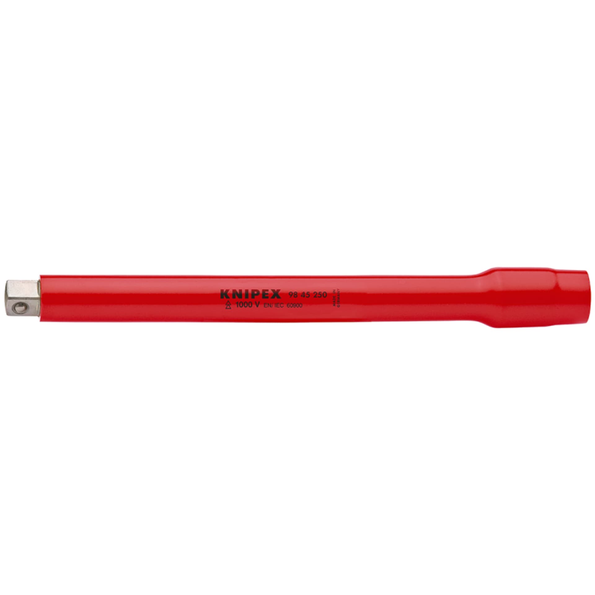 

Przedłużacz 98 45 250 Z gniazdem/zabierakiem czworokątnym 1/2” KNIPEX
