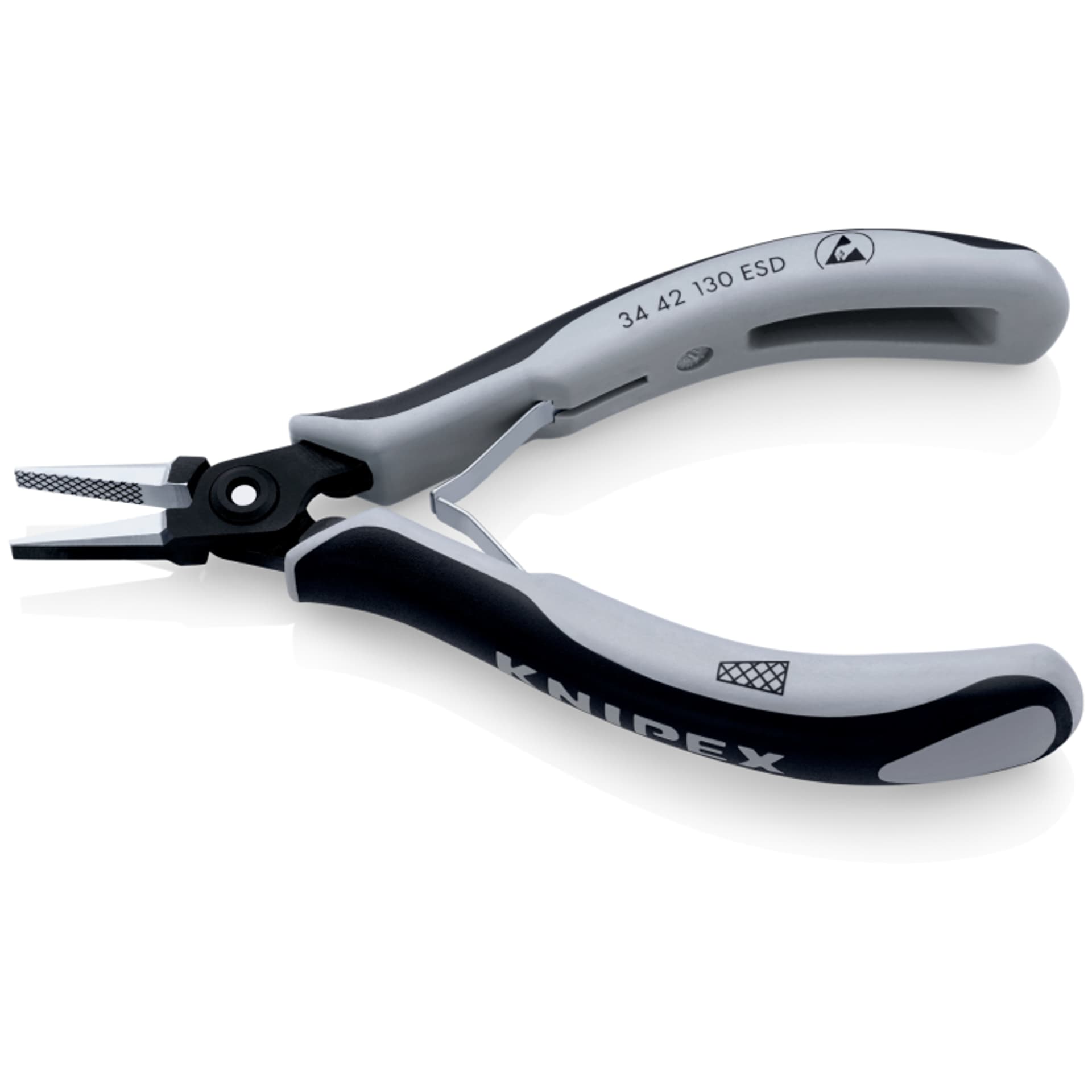 

Szczypce precyzyjne dla elektroników ESD 34 42 130 ESD KNIPEX