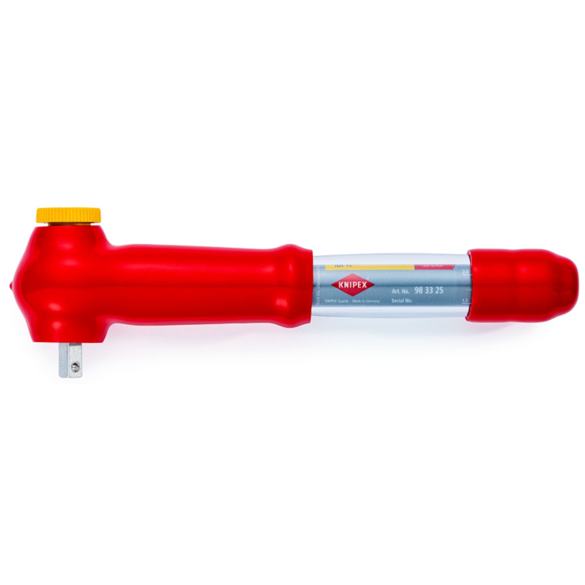 

Klucz dynamometryczny 98 33 25 Z zabierakiem czworokątnym, dwukierunkowy KNIPEX