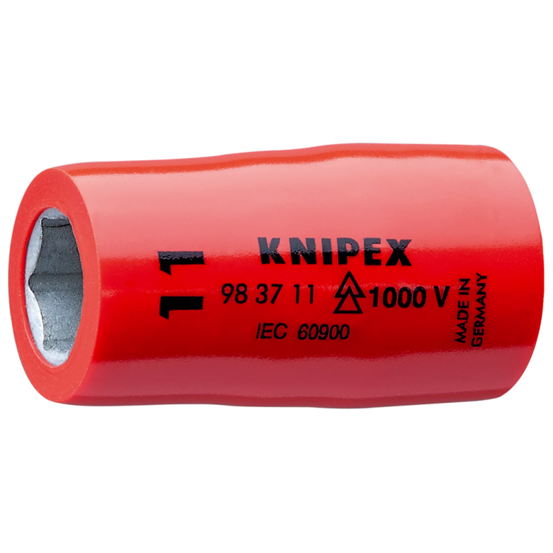 

Nasadka sześciokątna do śrub z łbem sześciokątnym 98 37 11 Z gniazdem czworokątnym 3/8” KNIPEX