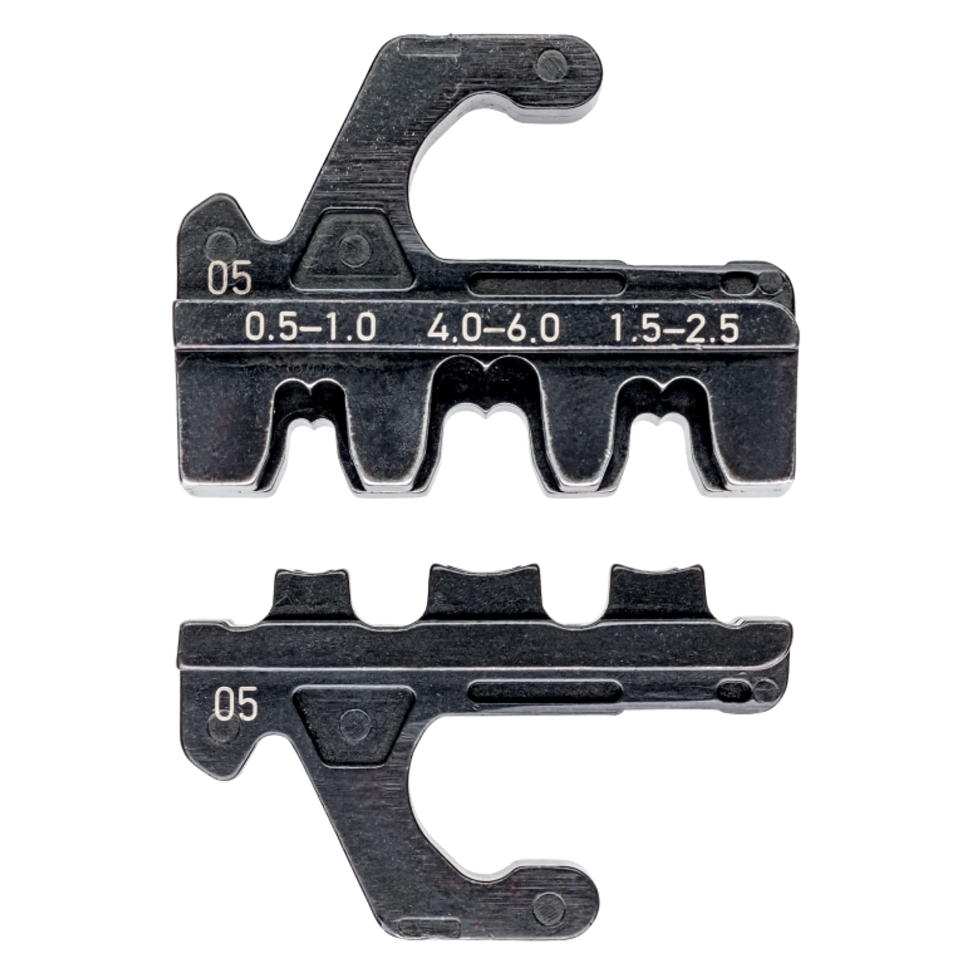 

Matryca zagniatająca 97 39 05 Do końcówek nasuwanych, nieizolowanych (szerokość końcówki 4,8 + 6,3 mm) KNIPEX, Szerokość końcówki 4.8 + 6.3 mm) knipe