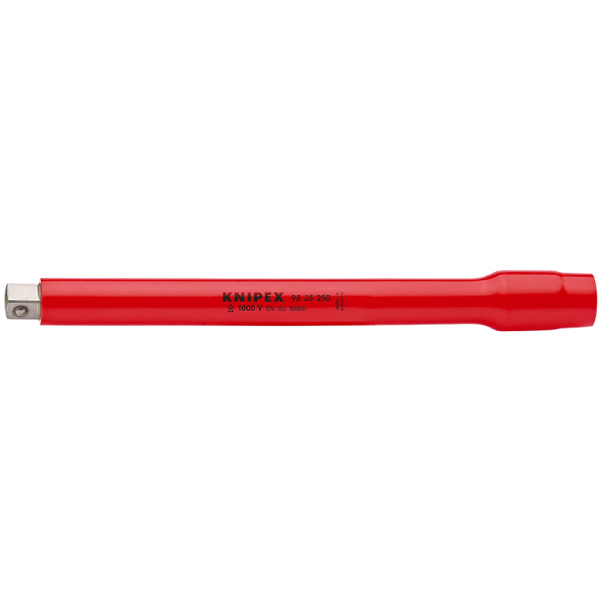 

Przedłużacz 98 35 250 Z gniazdem/zabierakiem czworokątnym 3/8” KNIPEX
