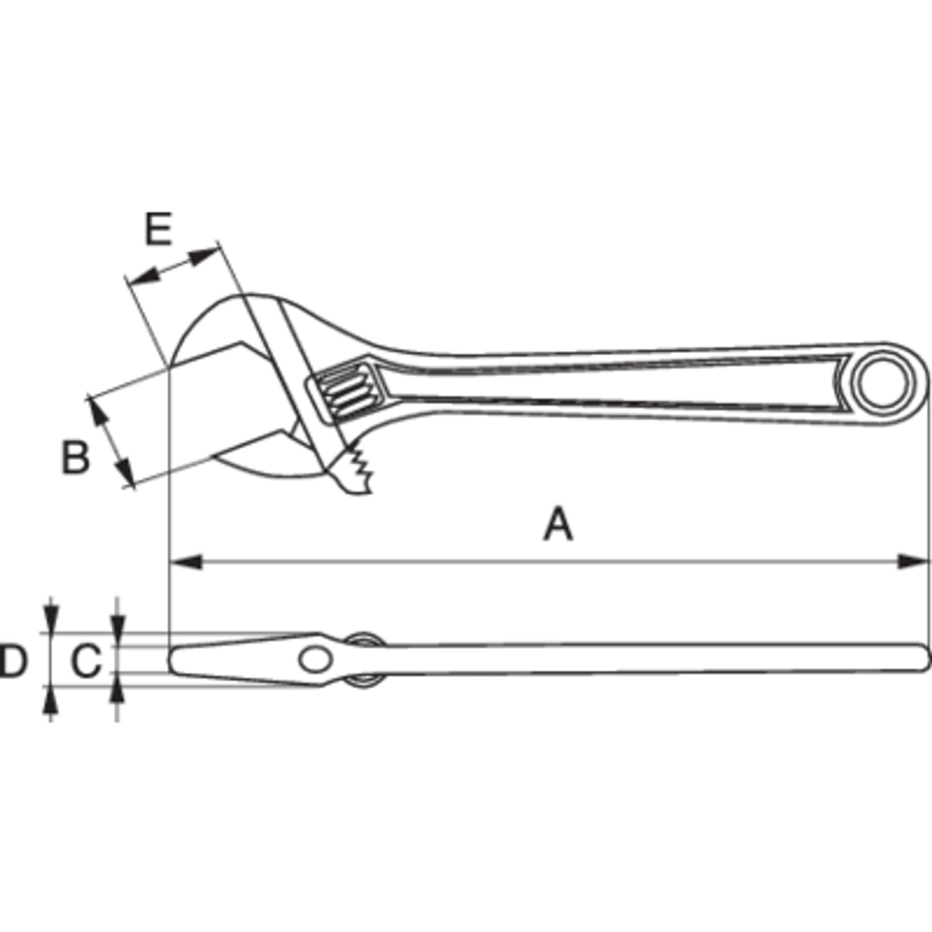 

Klucz nastawny nieiskrzący CU-BE 150 mm BAHCO