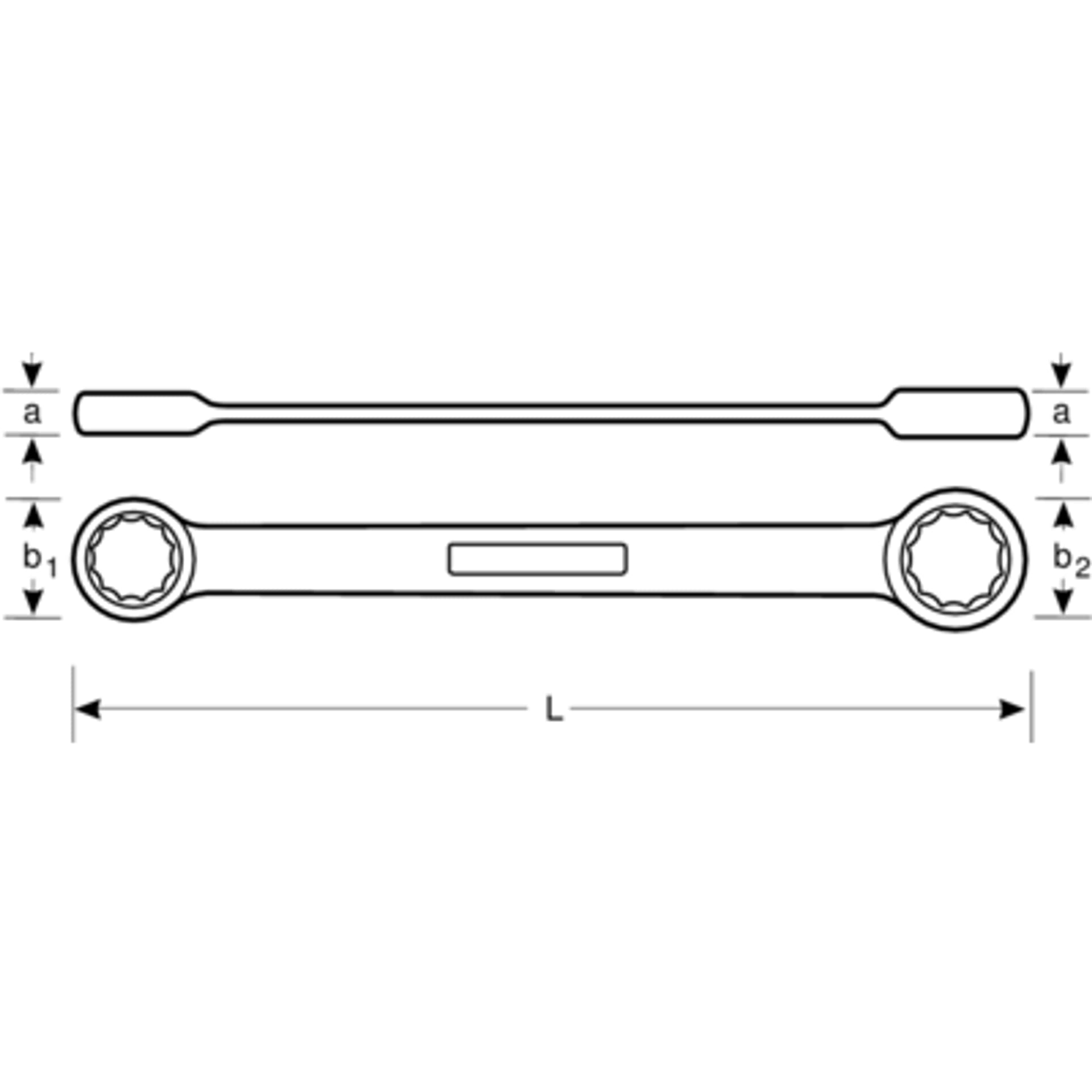 

Klucz oczkowy dwustronny, nieiskrzący CU-BE 13x15 mm BAHCO