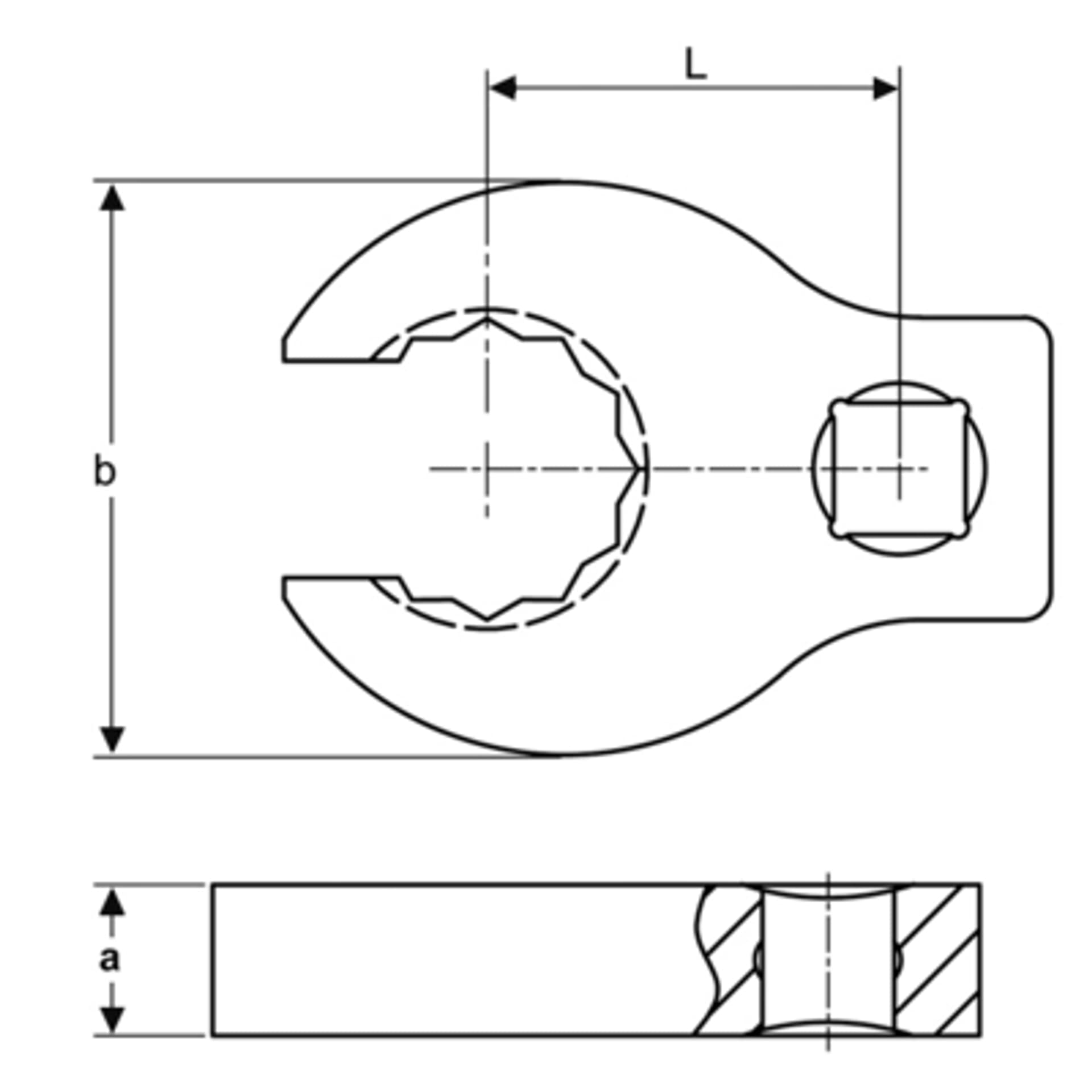 

Klucz pazurowy oczkowy półotwarty 1/4" rozmiar 7 mm BAHCO