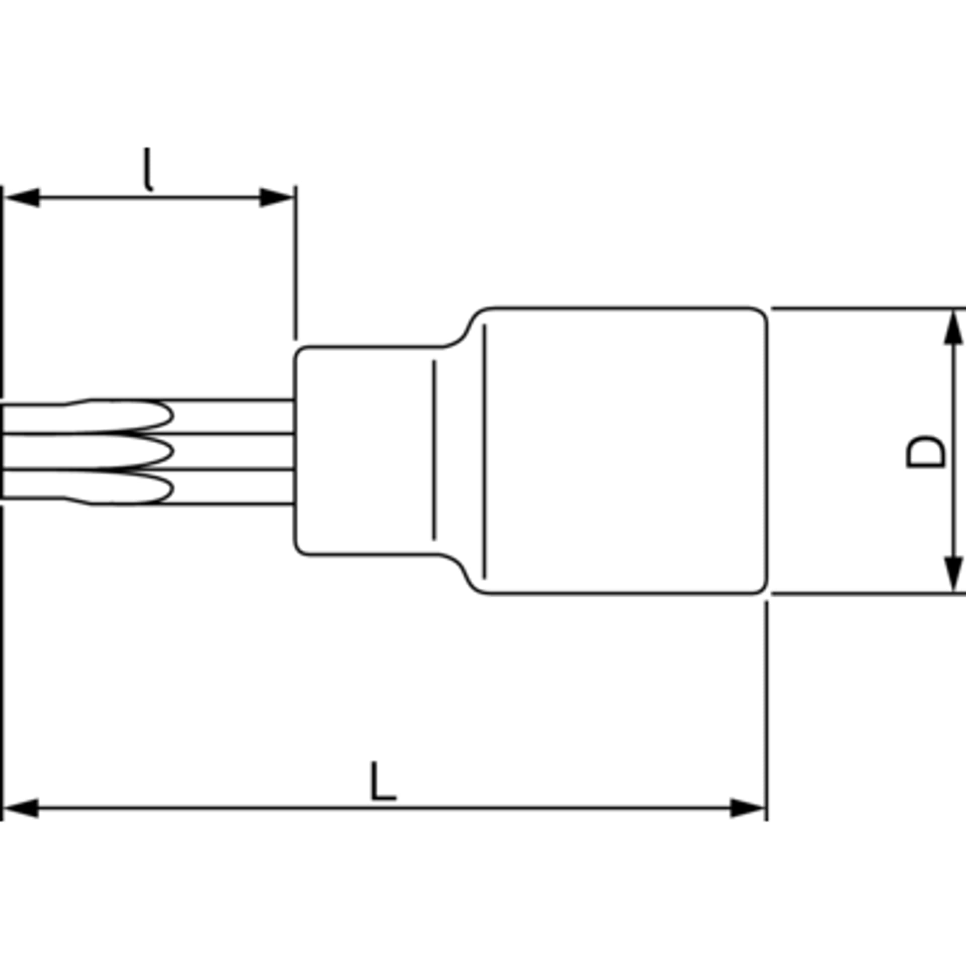 

Nasadka trzpieniowa 1/4" do śrub TORX T9 SB BAHCO