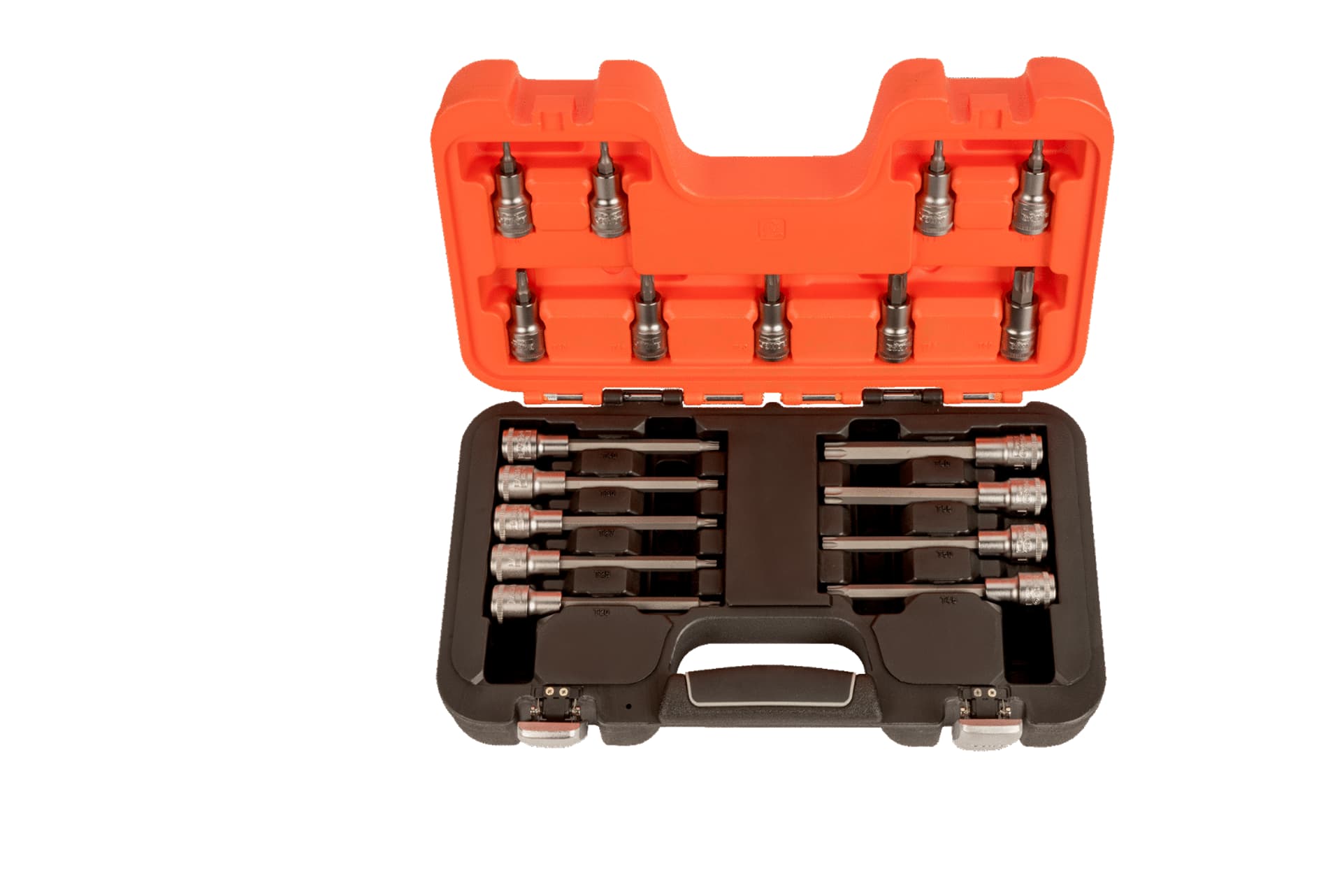 

Zestaw nasadek 1/2" z bitami TORX, 18 sztuk BAHCO