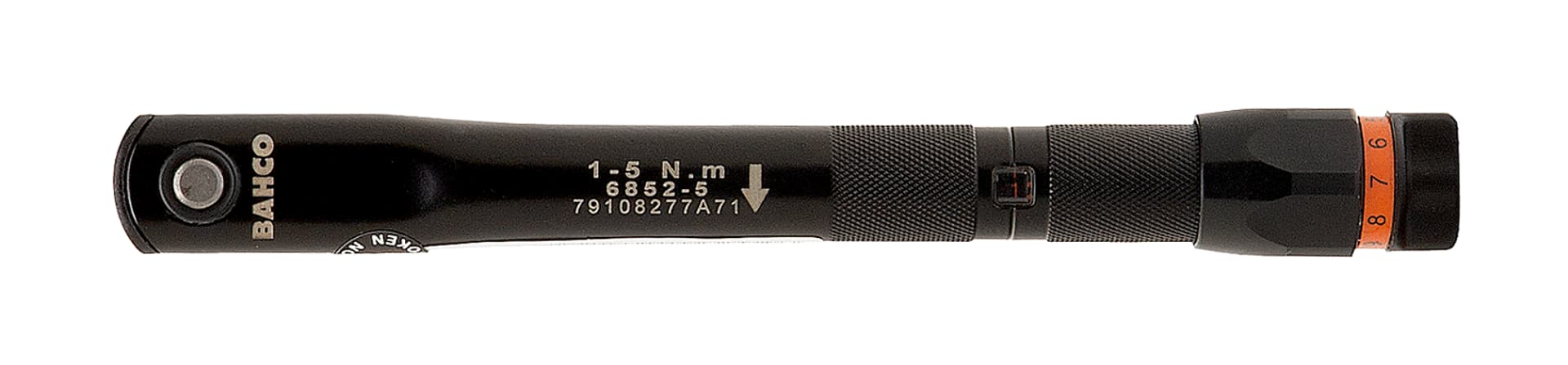 

Klucz dynamometryczny klikowy 1-5 N·m, 1/4 in, kalibracja 121,5 mm BAHCO