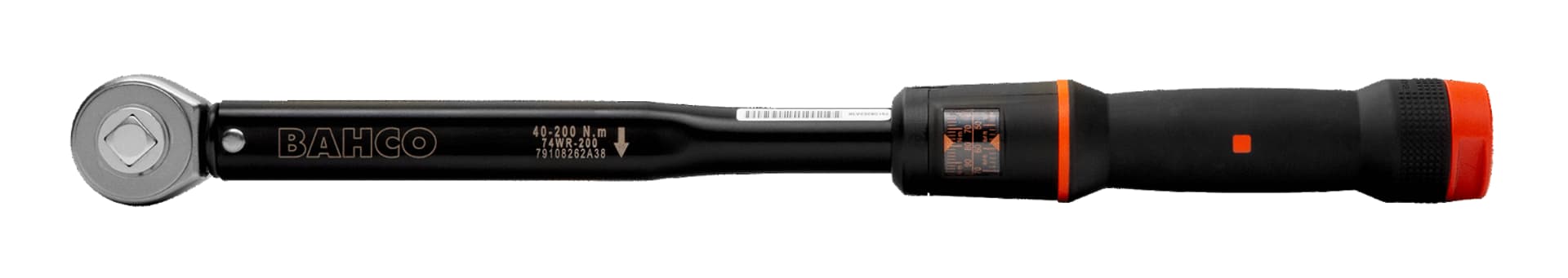 

Klucz dynamometryczny 10-50 Nm, ze stałą grzechotką 3/8" z przepychanym zabierakiem 74WR-50 BAHCO