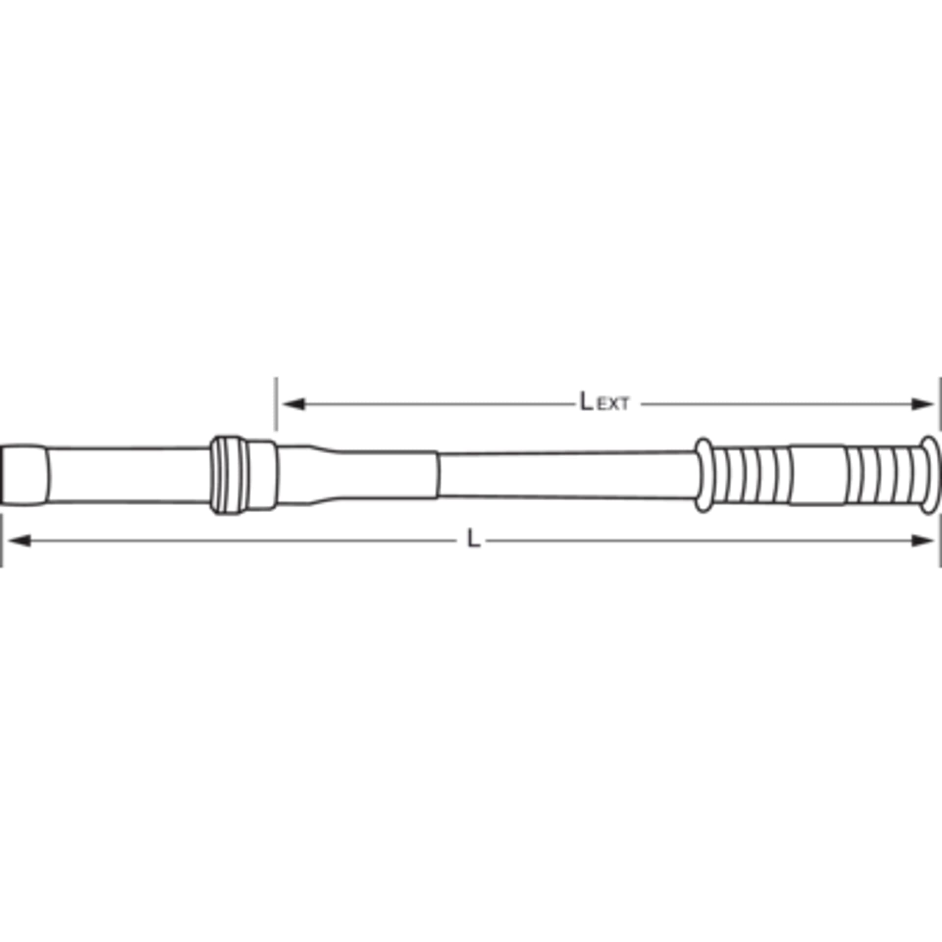 

Przedłużka rękojeści do kluczy 75, 700 mm, 1.6 kg BAHCO