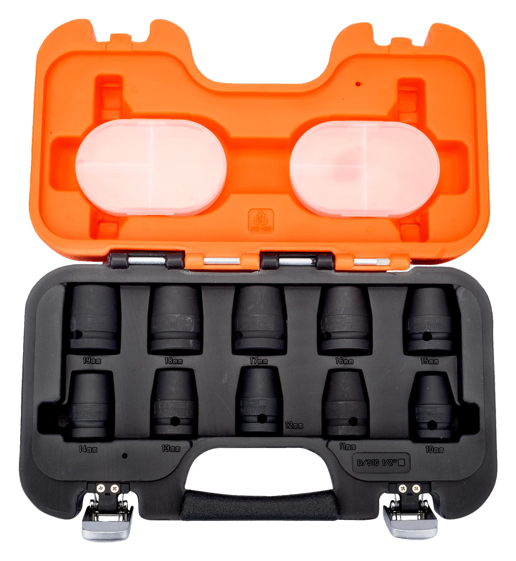 

Zestaw nasadek udarowych 1/2" 10szt 10-19mm BAHCO