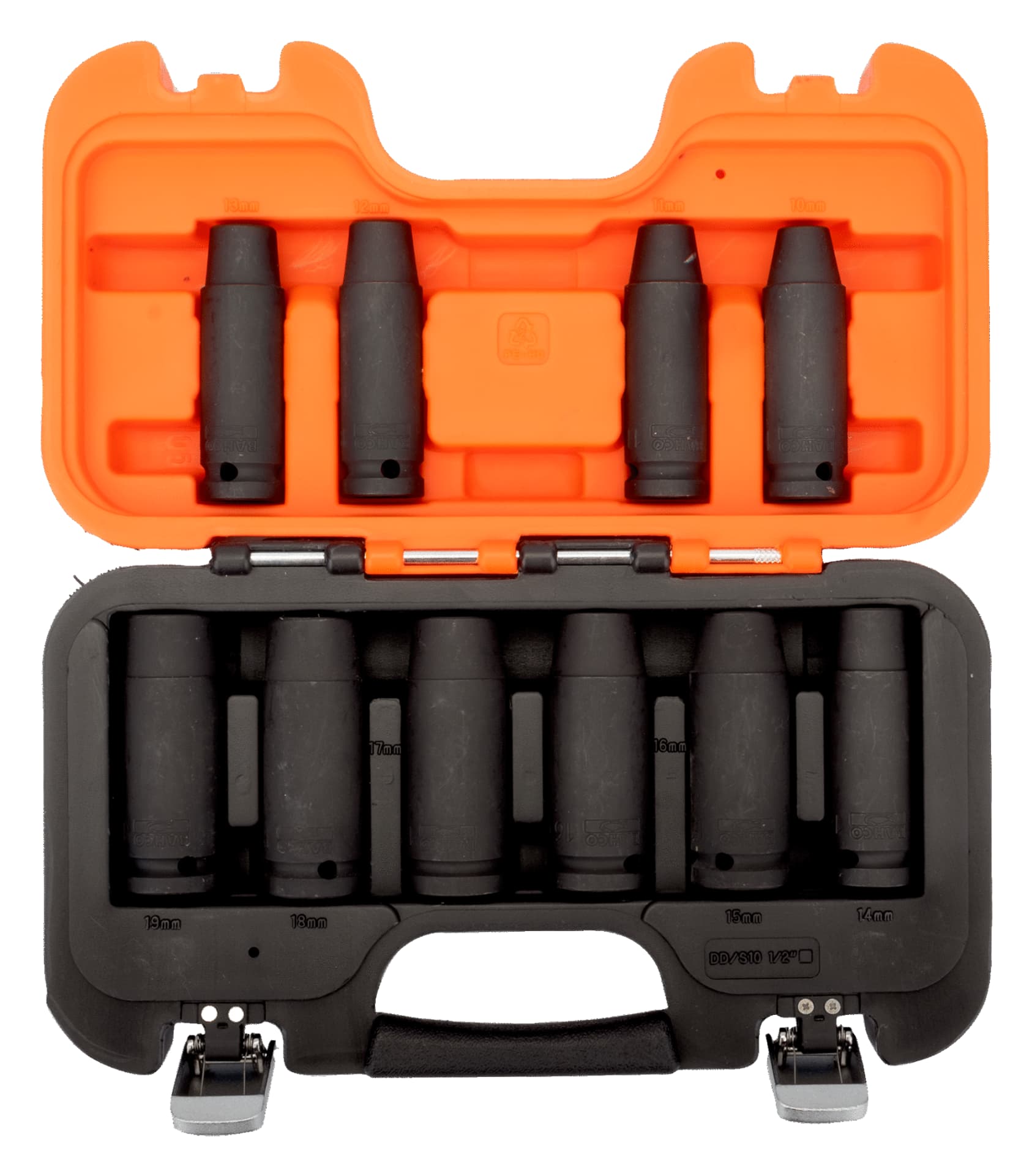 

Zestaw nasadek udarowych metrycznych wydłużonych 1/2" 10-19mm BAHCO
