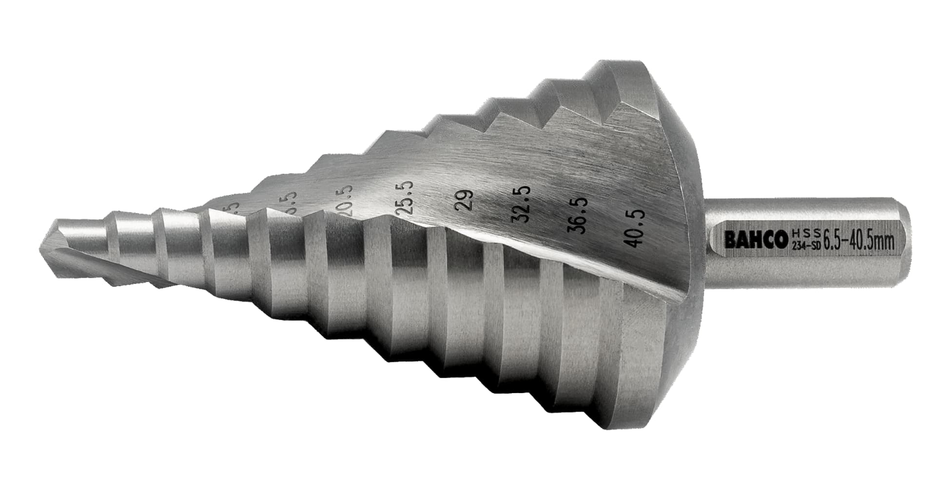 

Wiertło stopniowe 6.5-40.5mm 11-stopniowe BAHCO