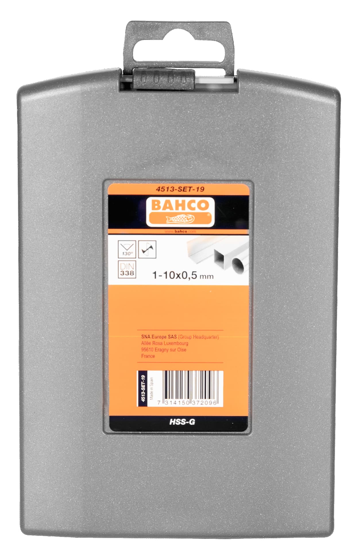 

Zestaw wiertła HSS-G do metalu 19 sztuk w plastikowym opakowaniu 1-10 mm co 0,5 mm BAHCO