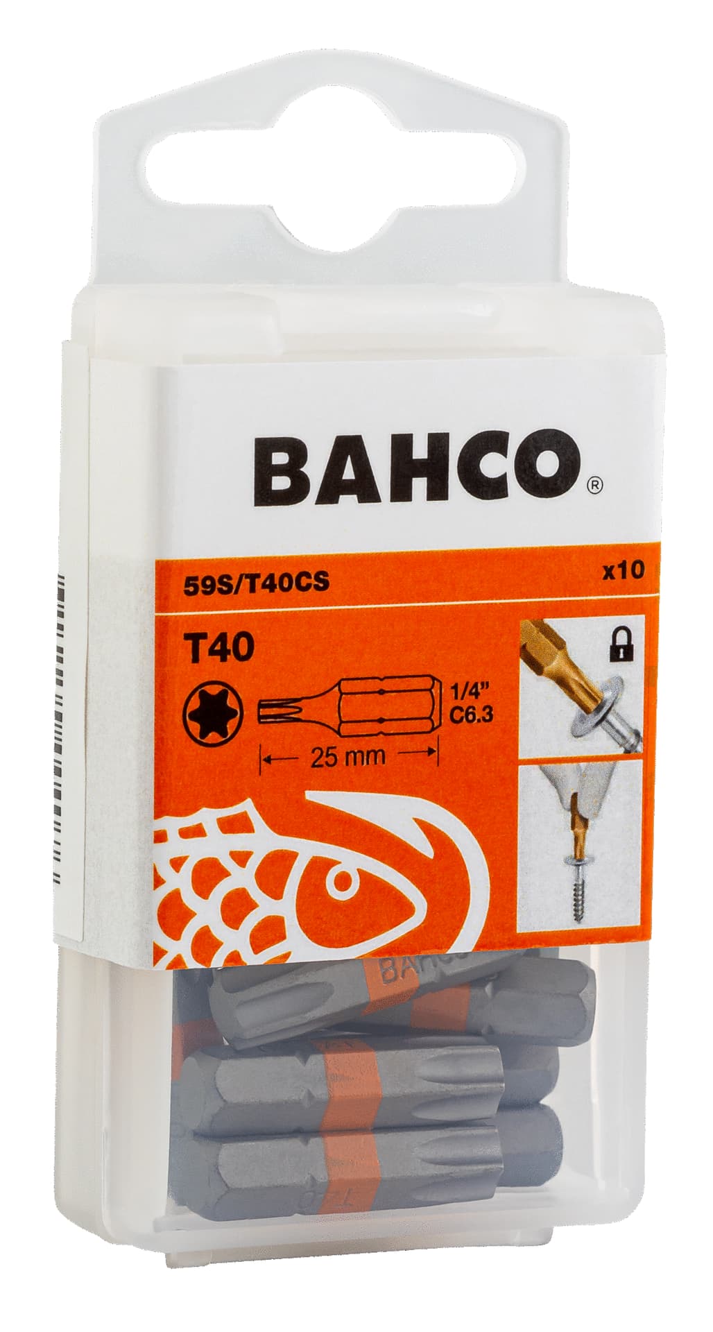

Wkrętak TORX® T40 1/4" Stożkowe wiertło 25 mm BAHCO