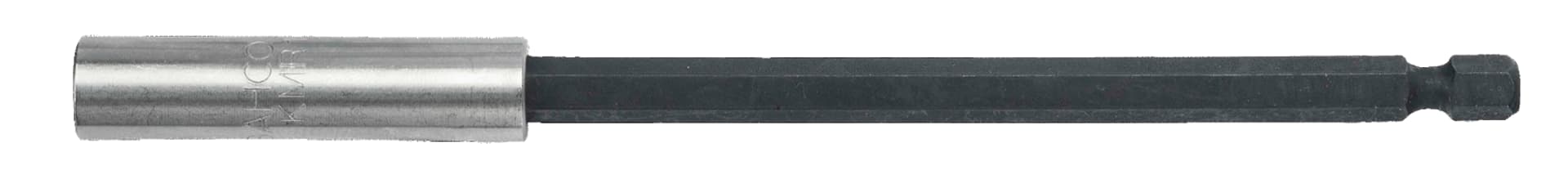 

Magnetyczny, uniwersalny uchwyt do bitów 1/4” – 150 mm. KMR150 w plastikowym pudełku 5 sztuk i KMR150-1P w plastikowym uchwycie 1 sztuka BAHCO