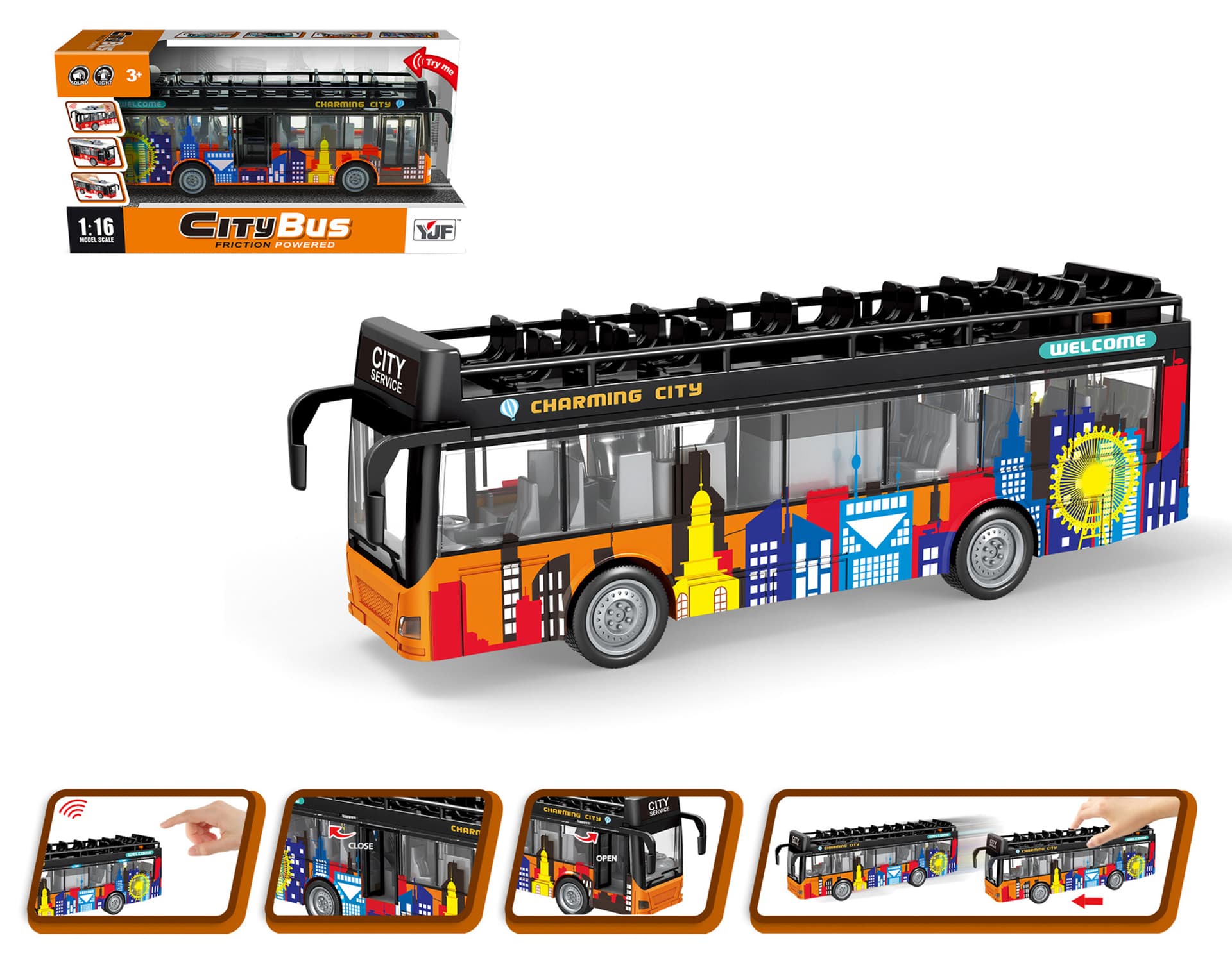 

AUTOBUS PIĘTROWY ŚWIATŁO I DŹWIĘK