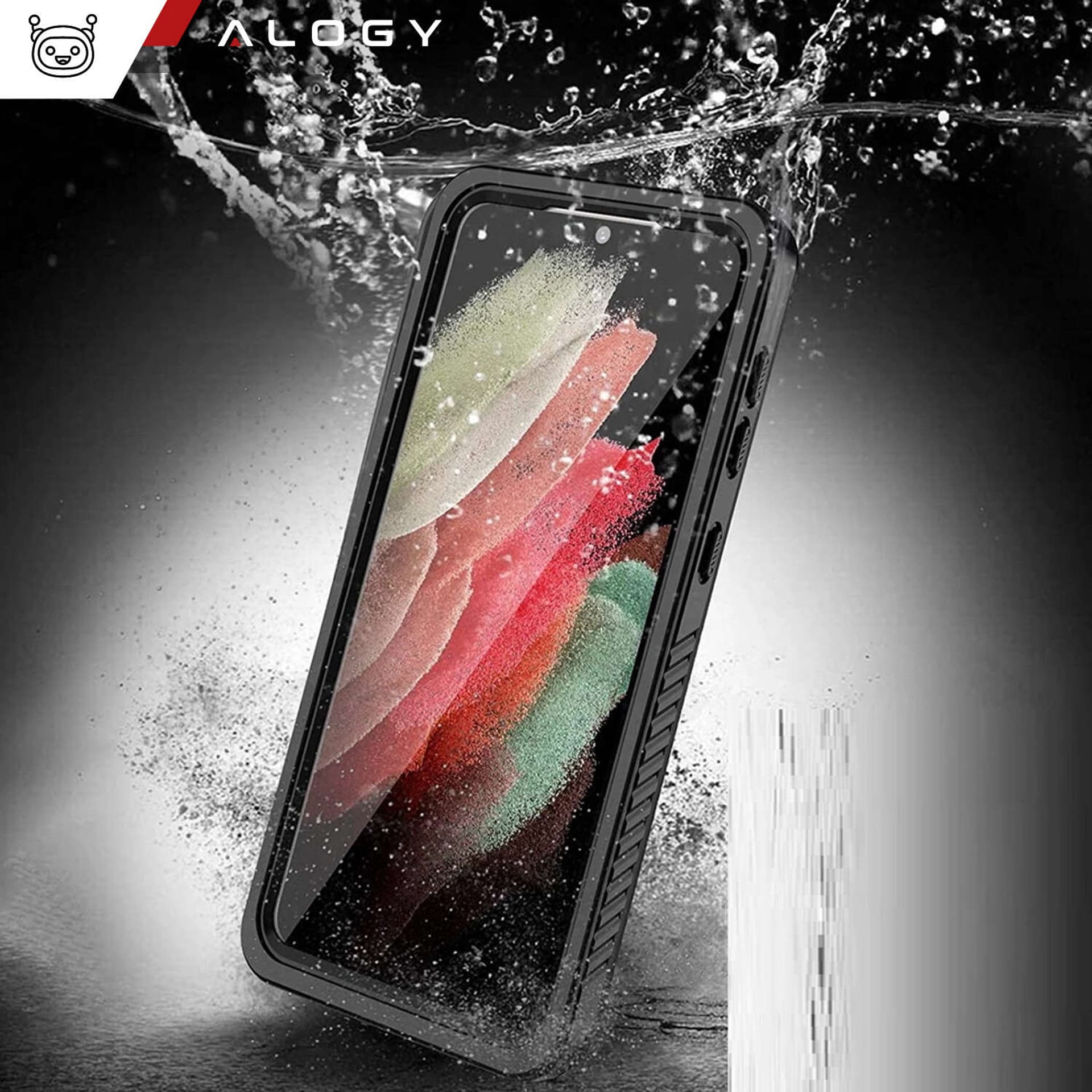 

Etui wodoodporne do Samsung Galaxy A54 5G 360 Alogy Pancerne Armor IP68 ze smyczką Czarne