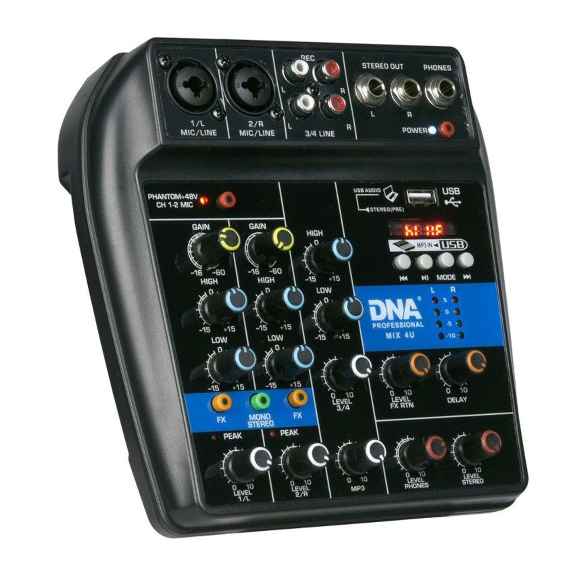 

DNA MIX 4U - Mikser audio USB MP3 Bluetooth analogow