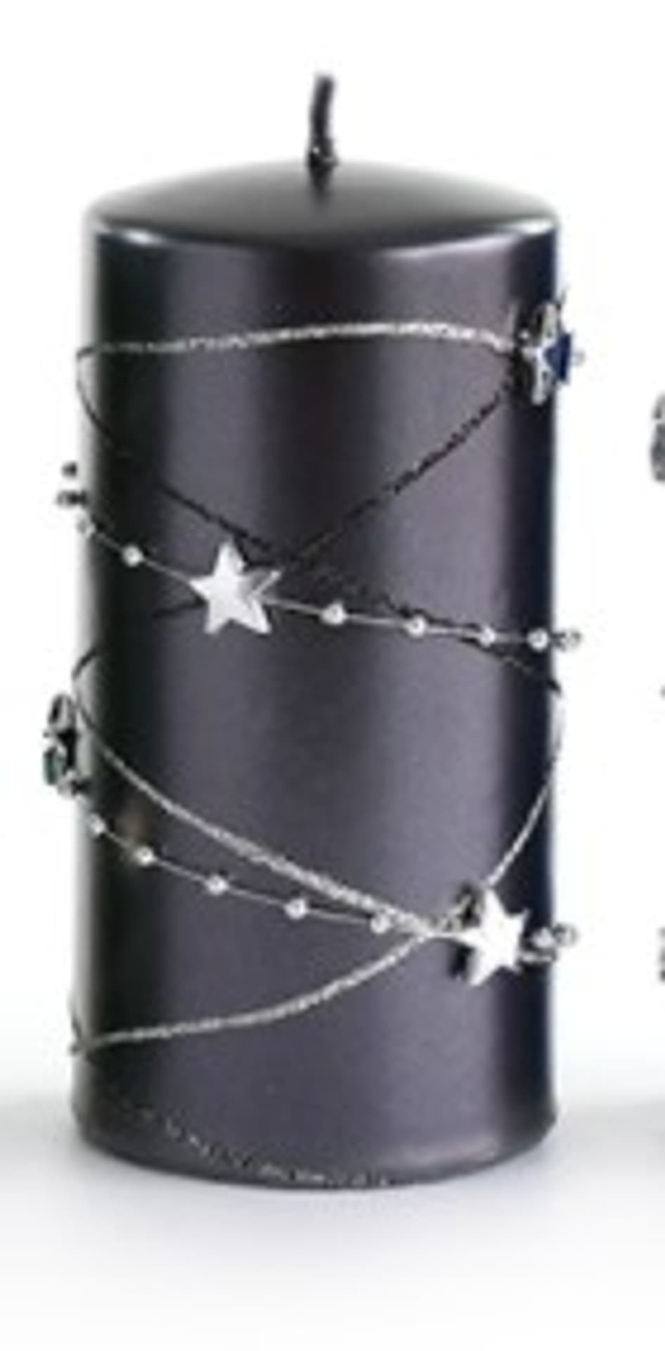 

Świeca GIRLANDA walec duży 7xh18cm czarna