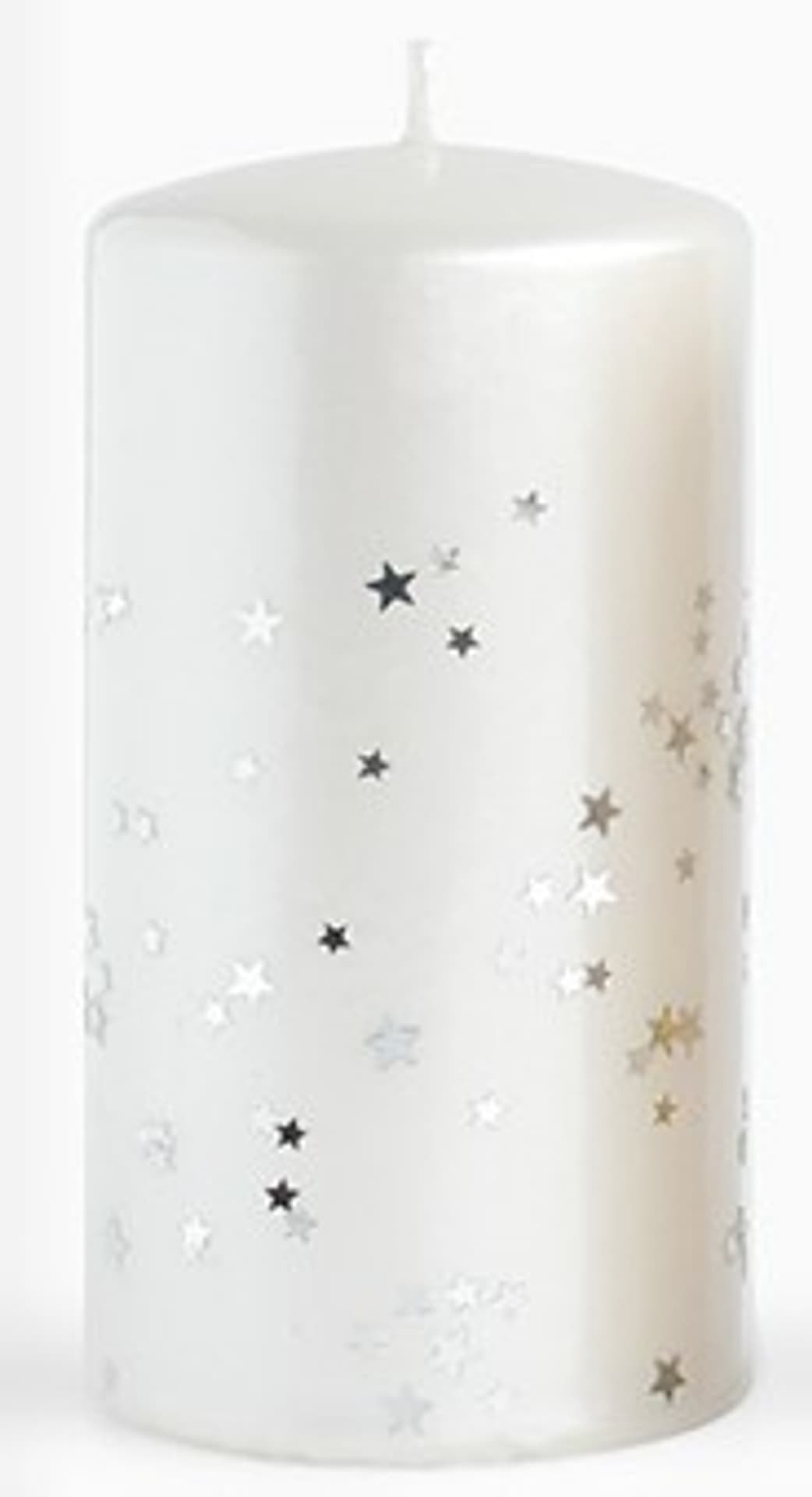 

Świeca MAGIC MET walec mały parafinowa 7x10cm biała