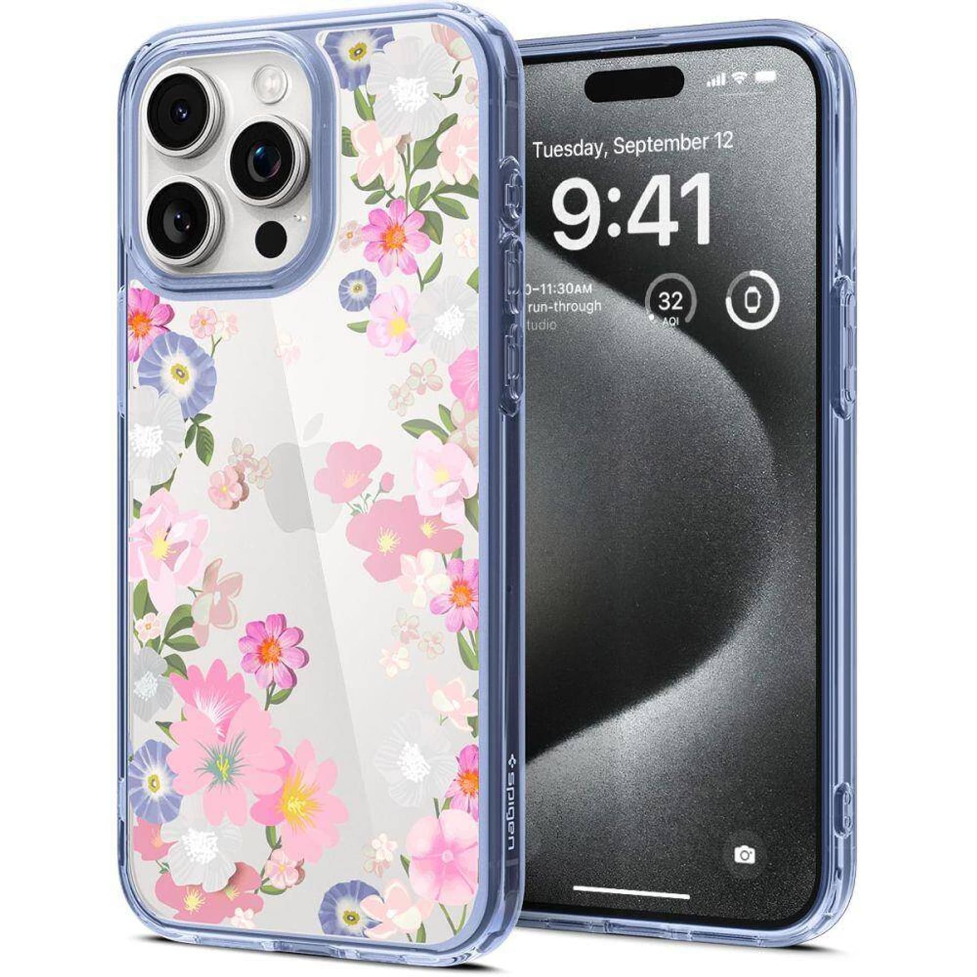 

Etui APPLE IPHONE 15 PRO Spigen Ultra Hybrid Crystal (Blossom) wzór, Blossom) wzó