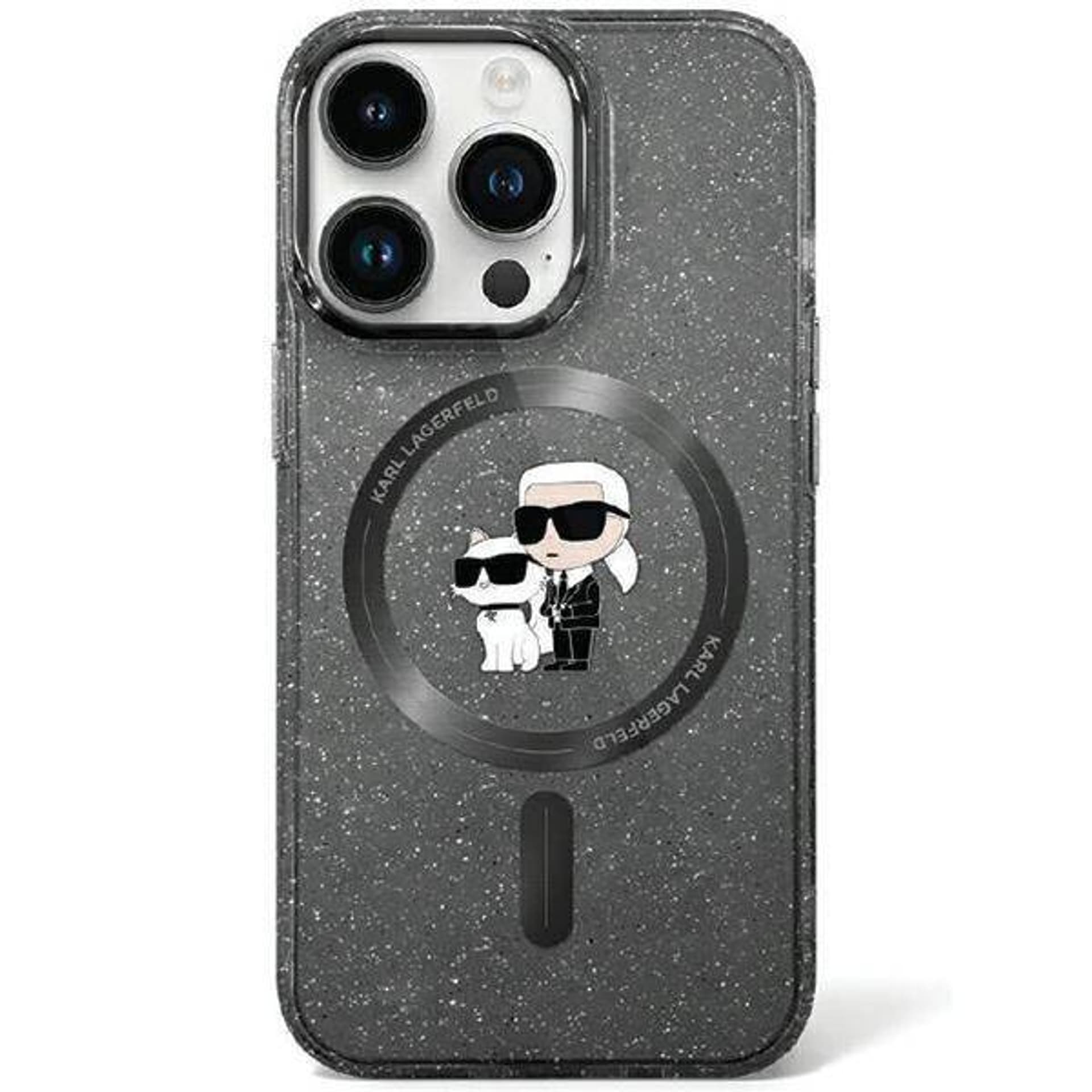 

Karl Lagerfeld KLHMN61HGKCNOK iPhone 11 / Xr 6.1" czarny/black hardcase Karl&Choupette Glitter MagSafe