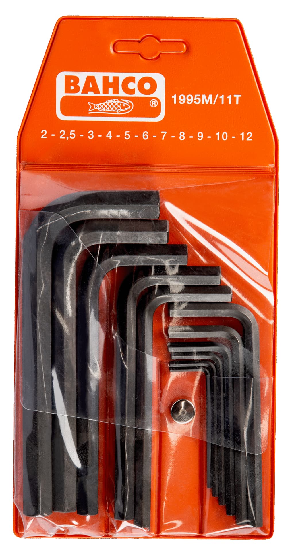 

Zestaw 11 kluczy imbusowych, metrycznych 2-12 mm BAHCO