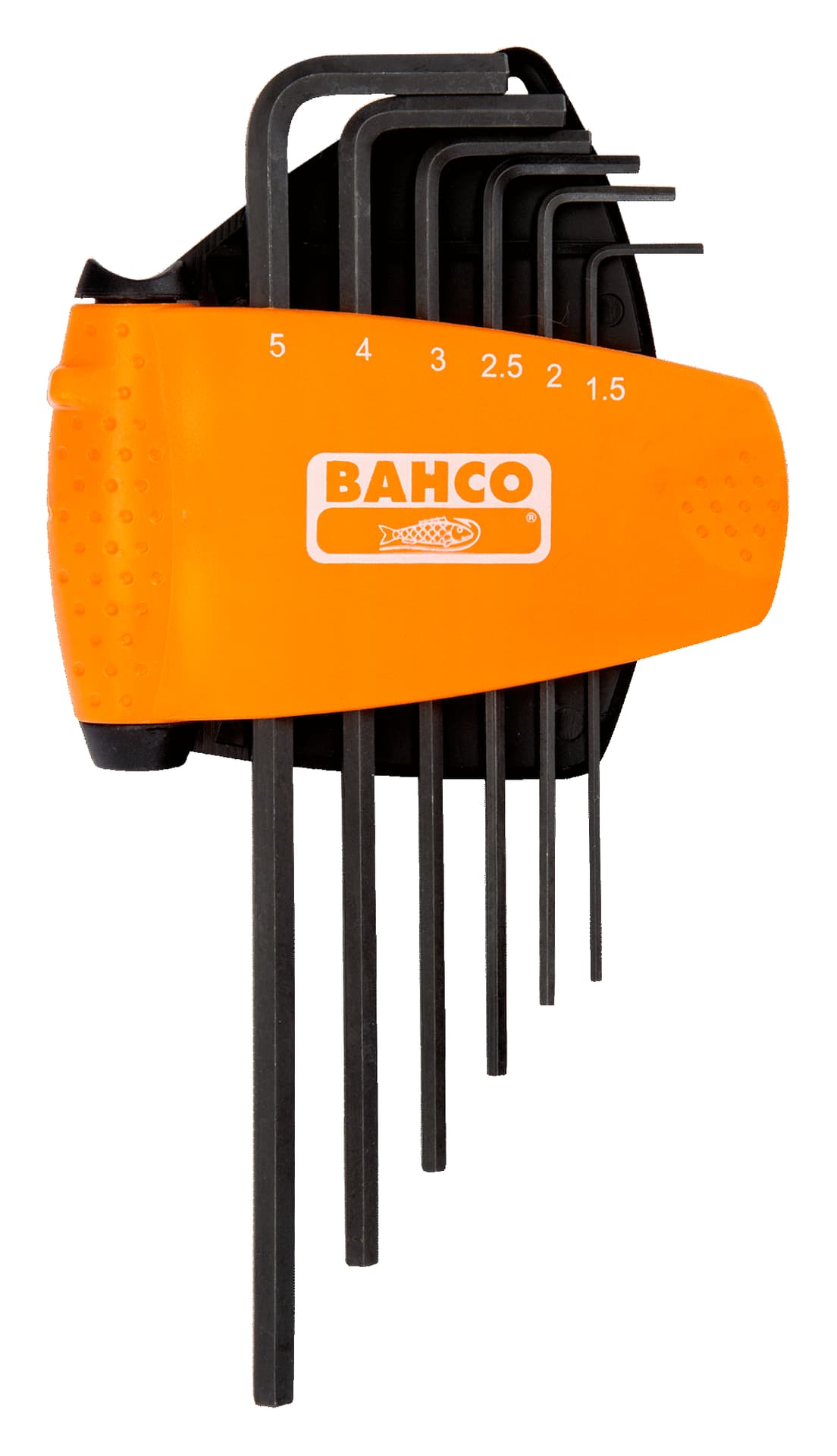 

Klucze imbusowe metryczne czernione, zestaw 9 sztuk, rozmiary 1.5-5 mm BAHCO