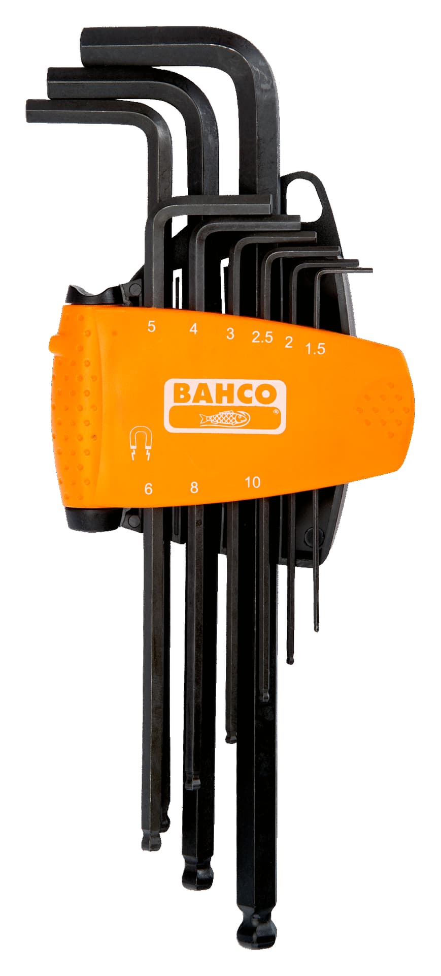 

Klucze imbusowe z kulką i magnetyzerem 9 szt. 1.5-10 mm BAHCO