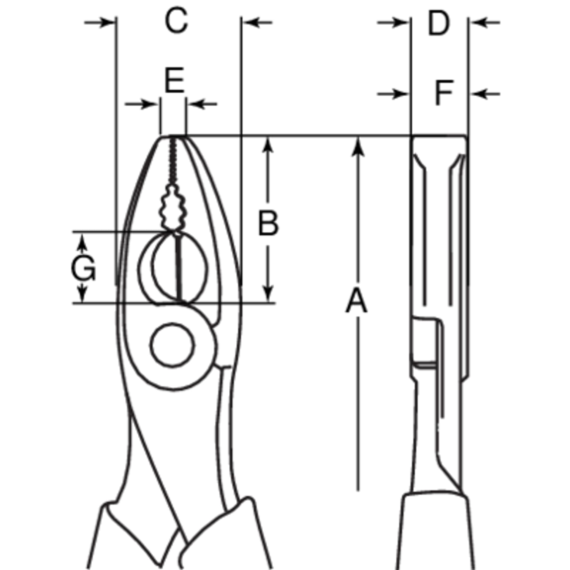 

Szczypce uniwersalne 160 mm 2678 G-160 BAHCO