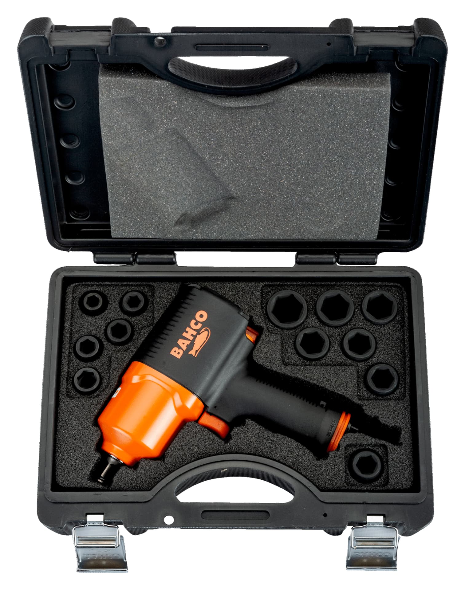 

Zestaw nasadek udarowych 1/2" BPC815 z średnicami 10, 11, 12, 13, 14, 15, 17, 19, 21, 22, 24 mm BAHCO