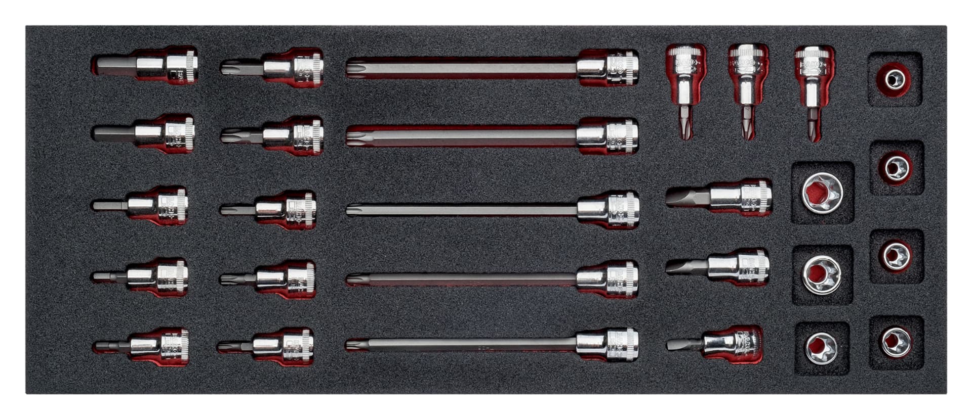 

Nasadki 3/8" 28 elementów BAHCO