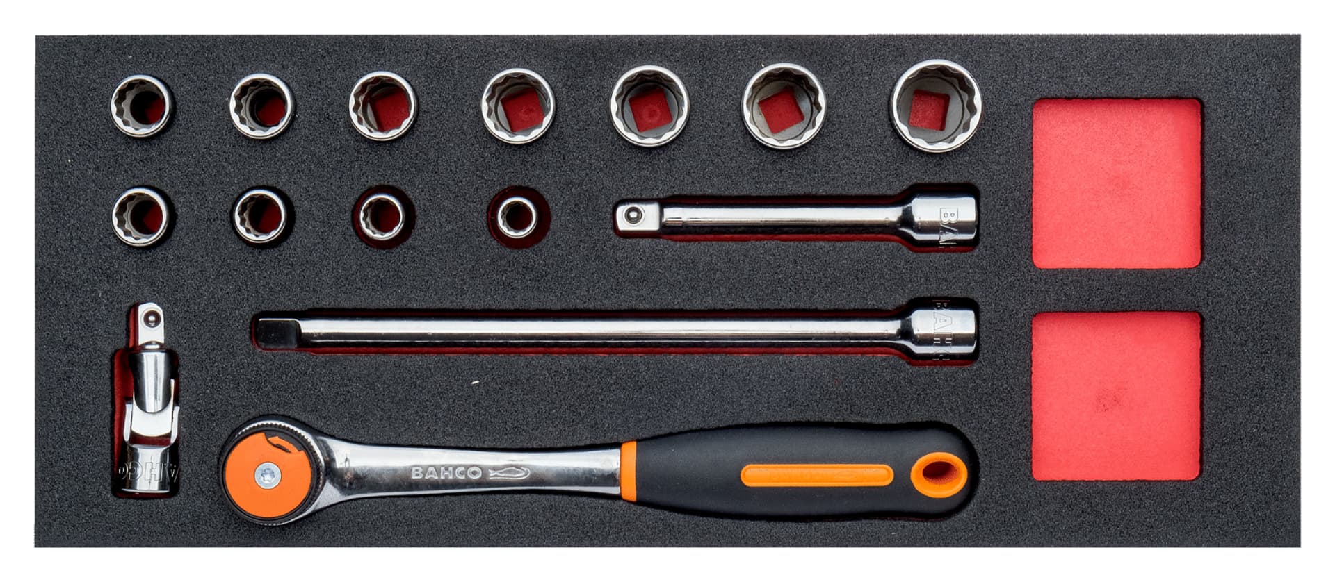 

Wkład narzędziowy 1/2" - 15 el. BAHCO