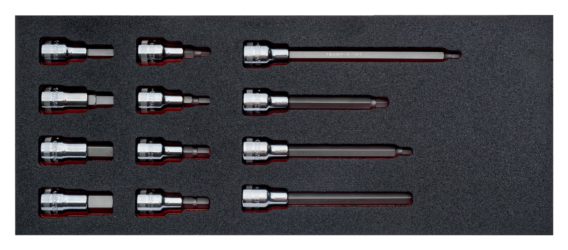 

Wkład narzędziowy 1/2" - 12 el. BAHCO