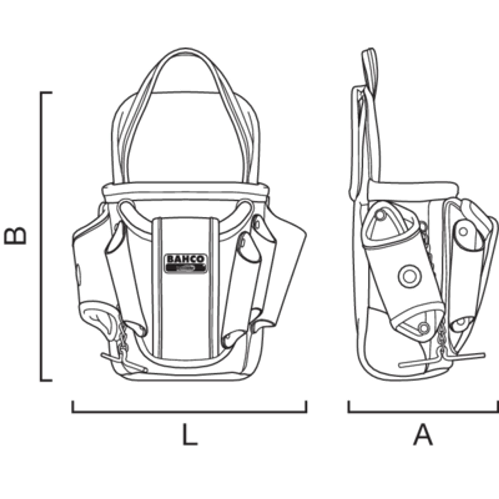 

Torba elektryka 260x120x345mm BAHCO
