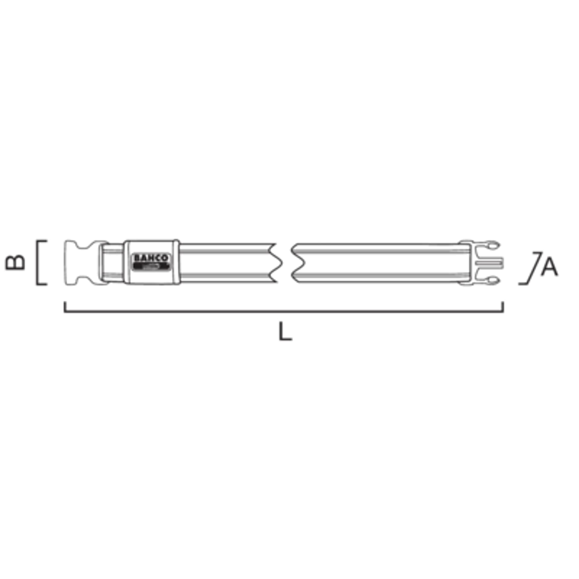 

Pasek regulowany szybko odpinany 1180 mm BAHCO