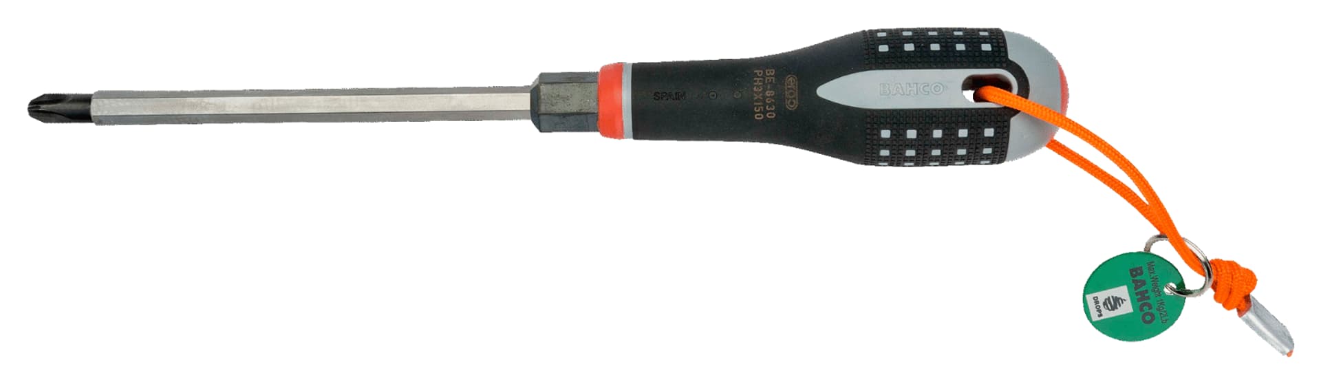 

Wkrętak ERGO do śrub Phillips PH3, 155 mm, 6-kątny trzpień BAHCO