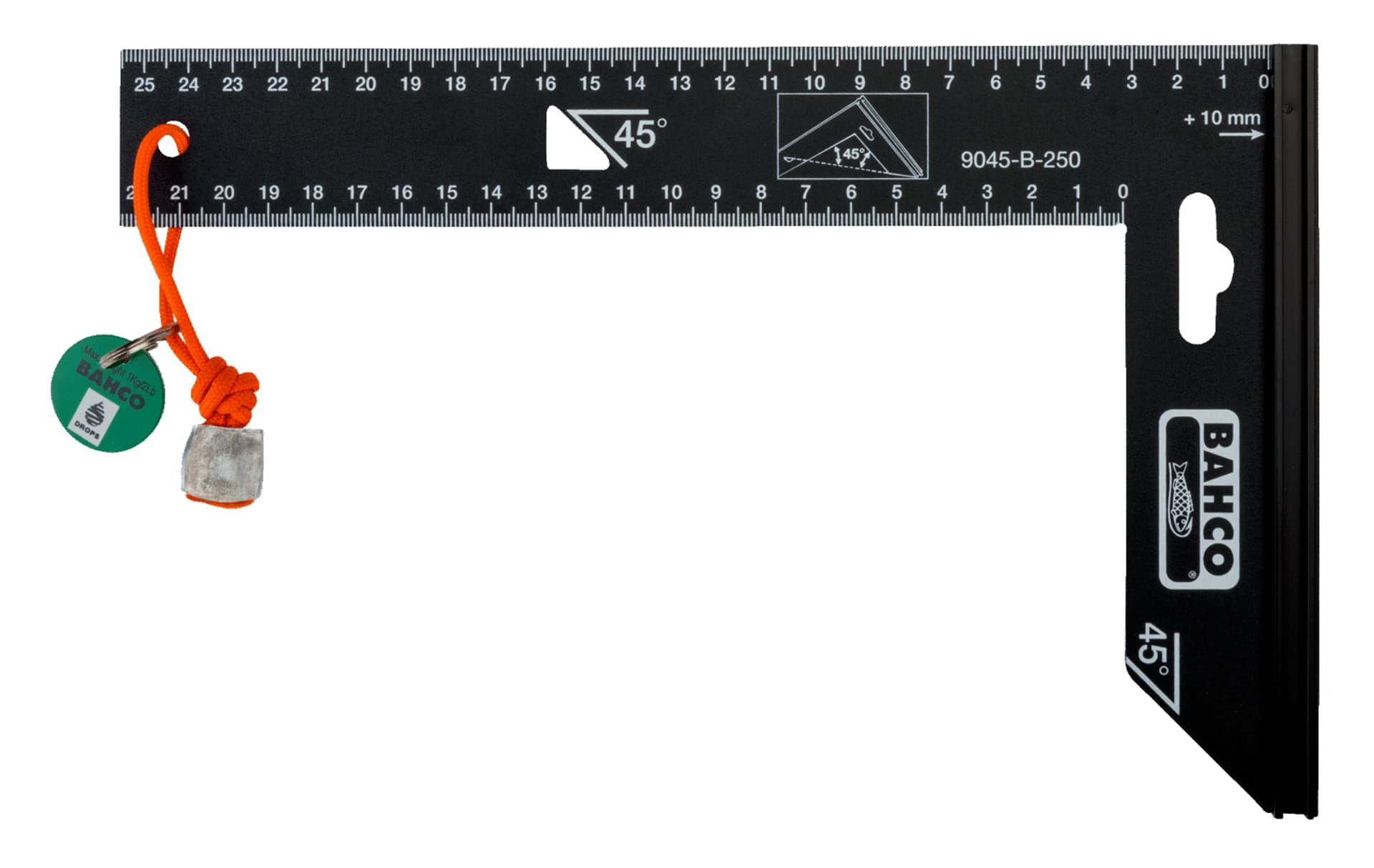 

Kątownik wyposażony w sznurek Dyneema 250 mm BAHCO
