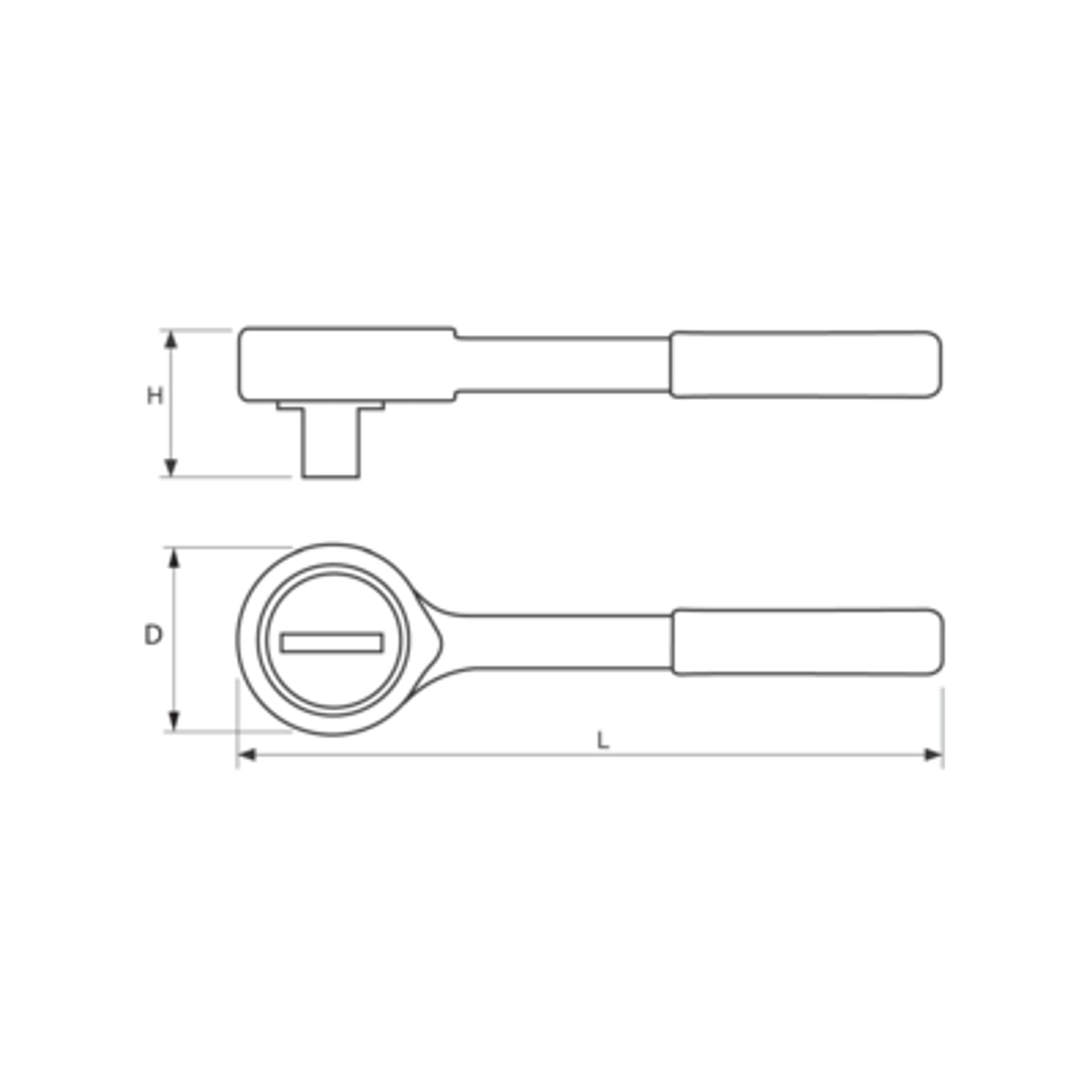 

Grzechotka ze stali nierdzewnej 1/4" 200 mm BAHCO